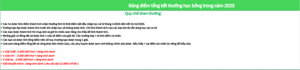 Học Bổng cờ vua nhân trí