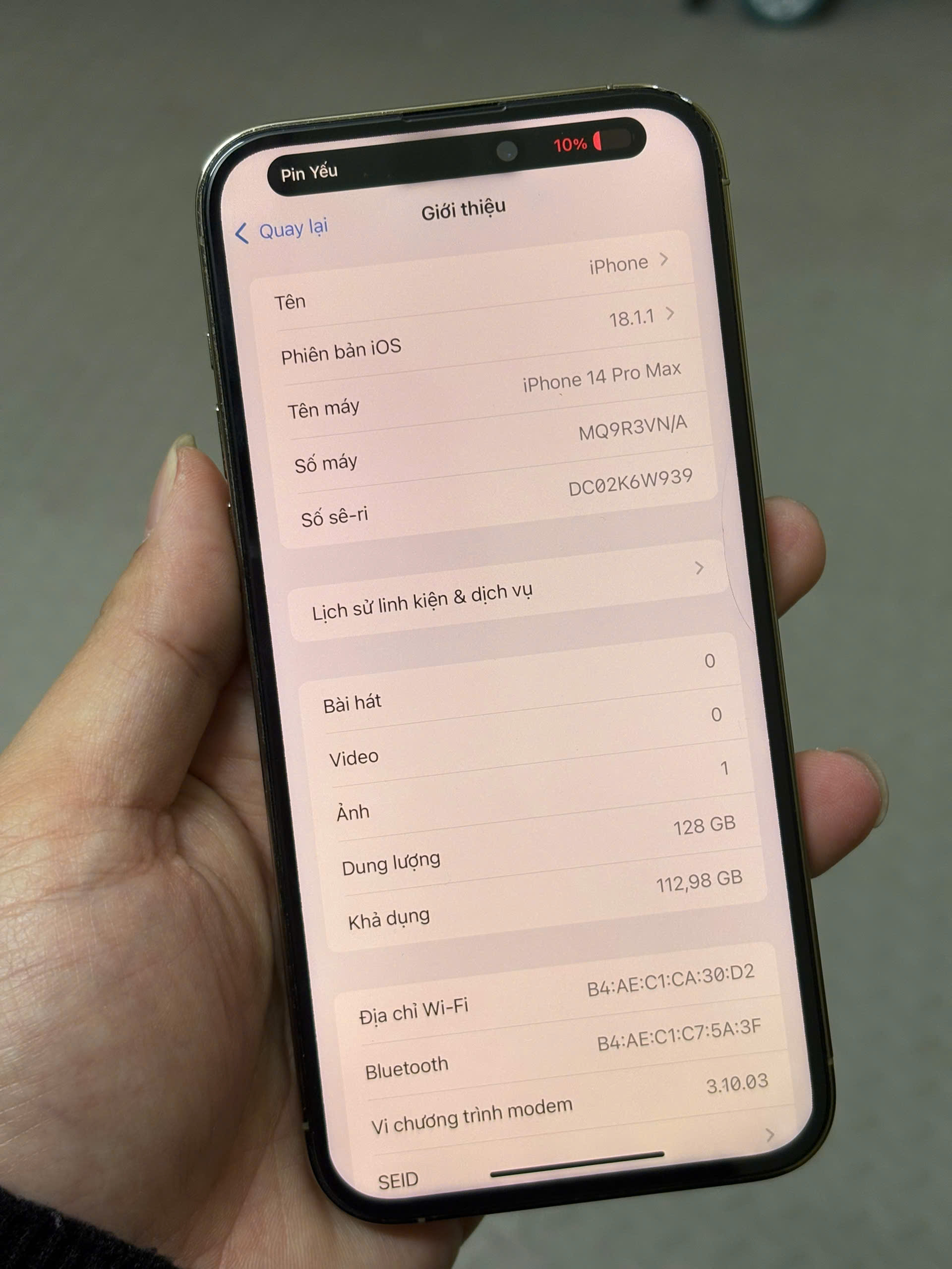 ĐIỆN THOẠI IPHONE 14PRM 128GB - Hình ảnh 4