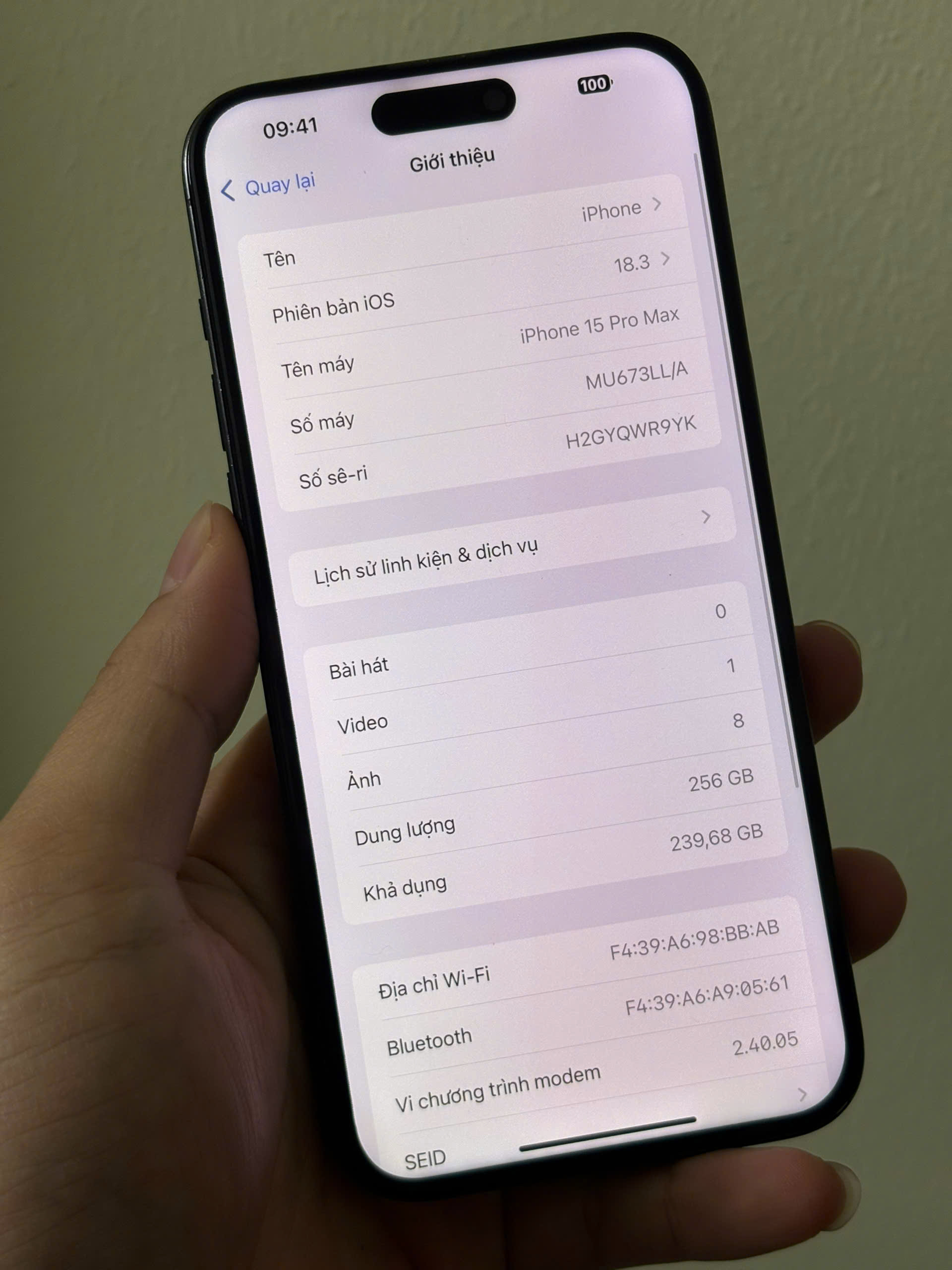ĐIỆN THOẠI IPHONE 15PRM 256GB - Hình ảnh 2