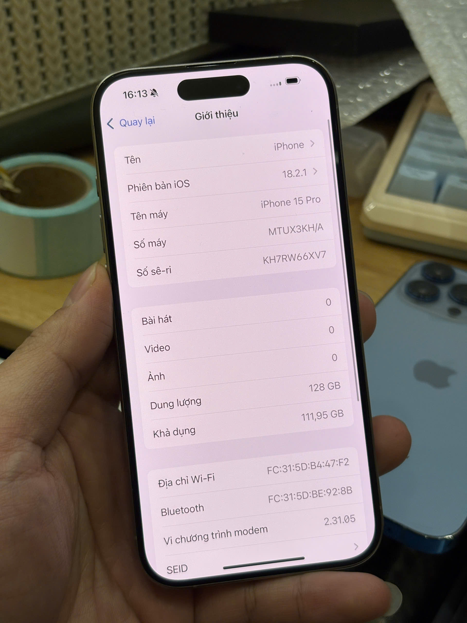 ĐIỆN THOẠI IPHONE 15Pro 128GB - Hình ảnh 3