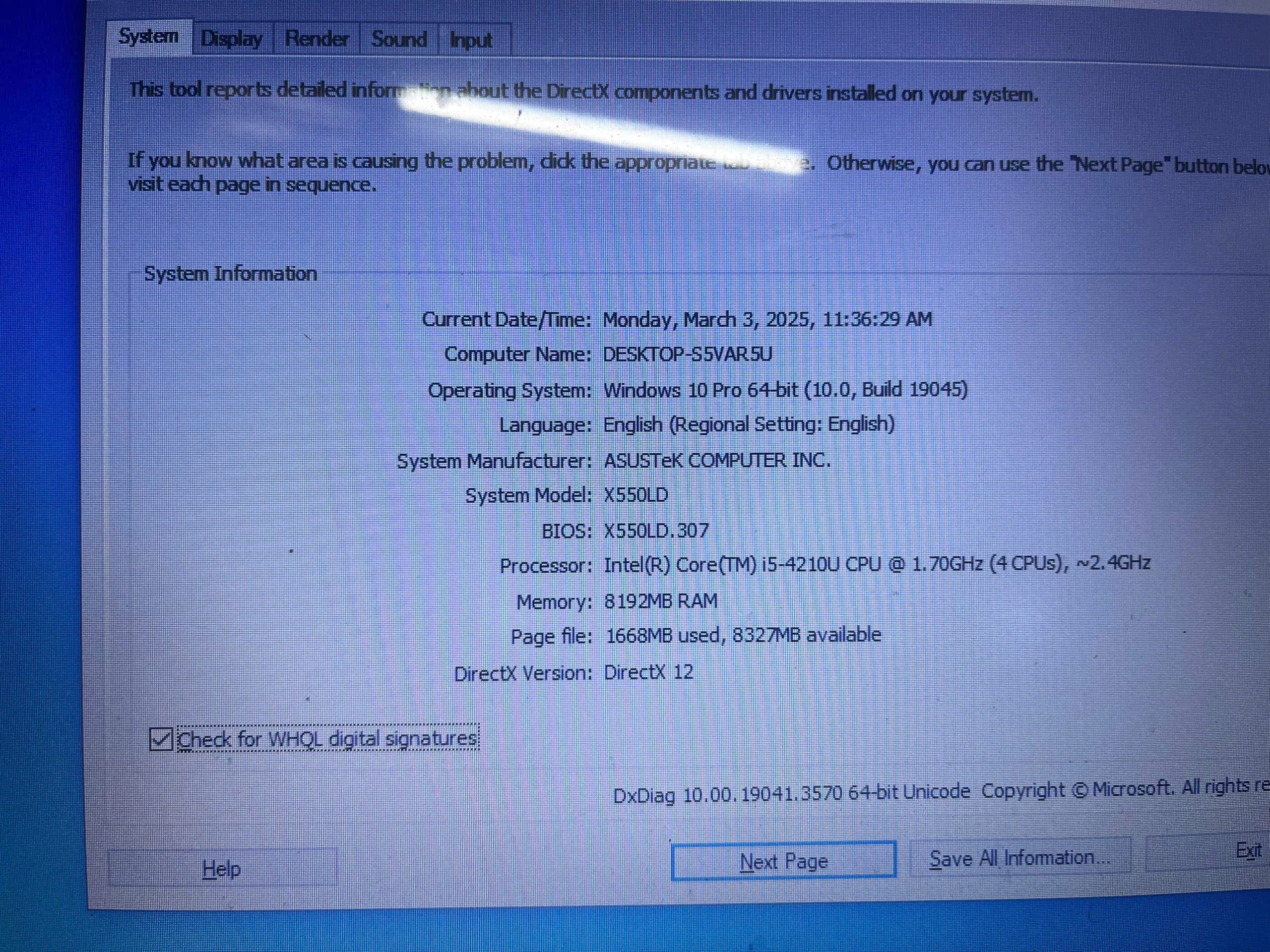 LAPTOP Asus X550LD - Hình ảnh 6