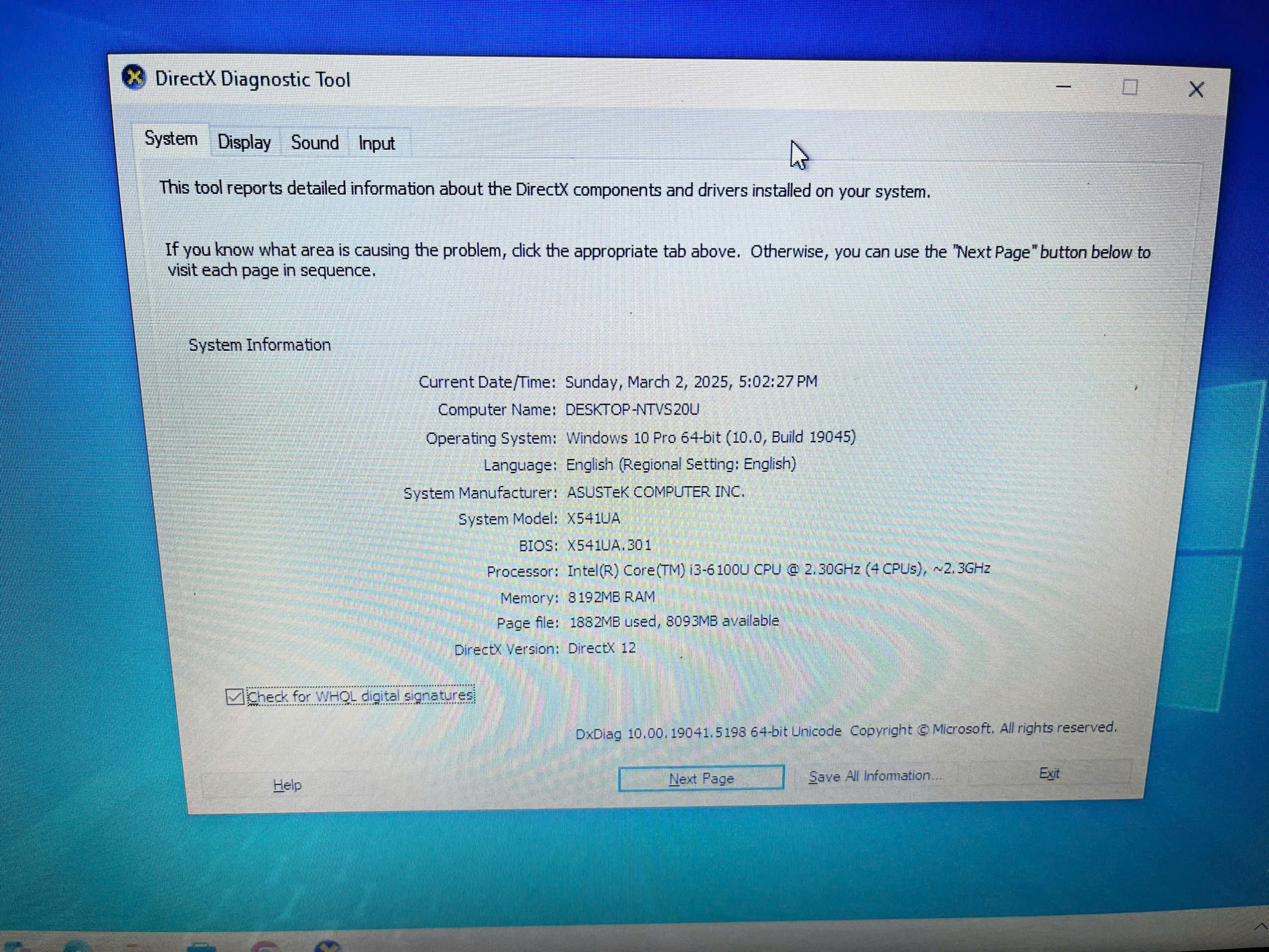 LAPTOP Asus X541UA - Hình ảnh 6