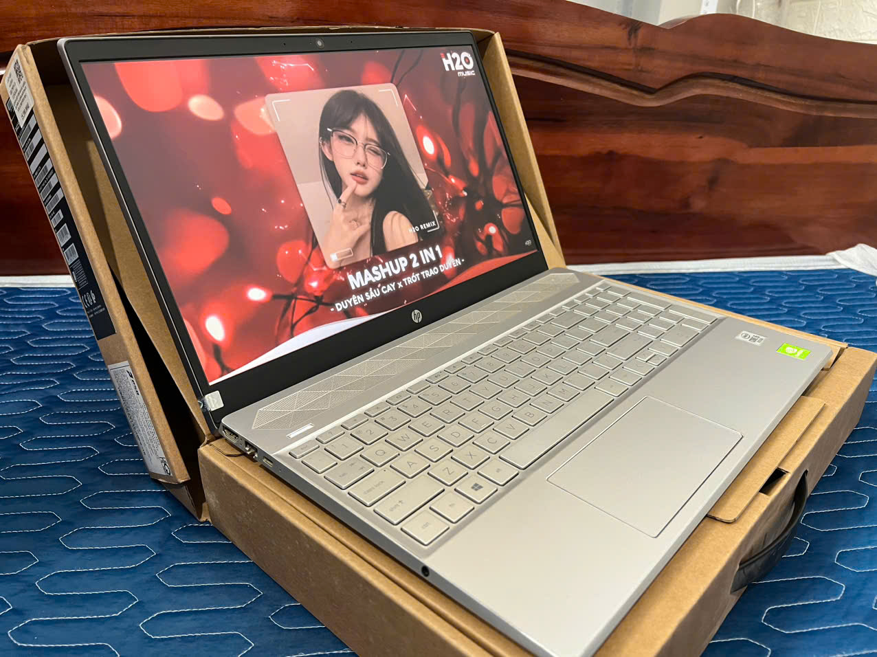 LAPTOP HP pavilion laptop 15-cs3xxx card rời, vỏ nhôm mát lạnh - Hình ảnh 4