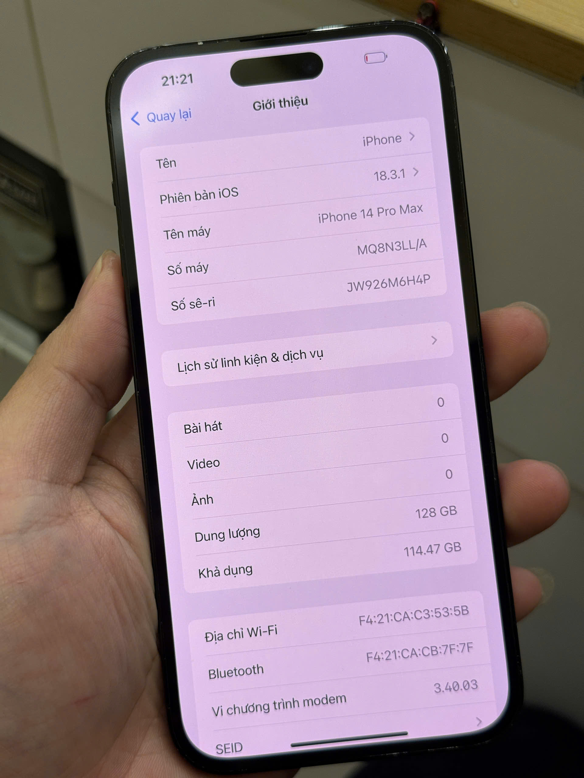 ĐIỆN THOẠI IPHONE 14PRM 128GB - Hình ảnh 2