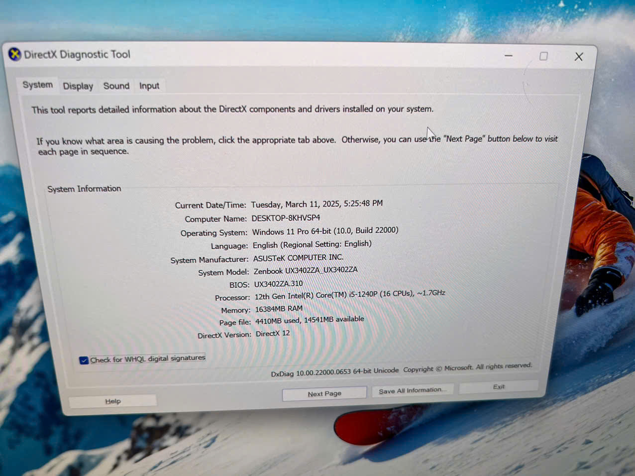 LAPTOP Asus Zenbook UX3402Za Hàng chính hãng vỏ nhôm bản Ram 16gb dùng siêu ngon - Hình ảnh 2