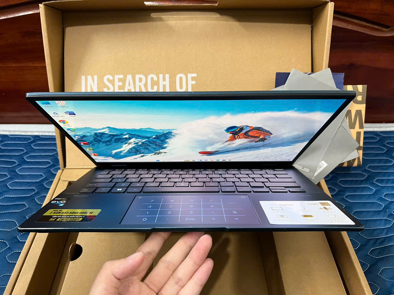 LAPTOP Asus Zenbook UX3402Za Hàng chính hãng vỏ nhôm bản Ram 16gb dùng siêu ngon - Hình ảnh 3