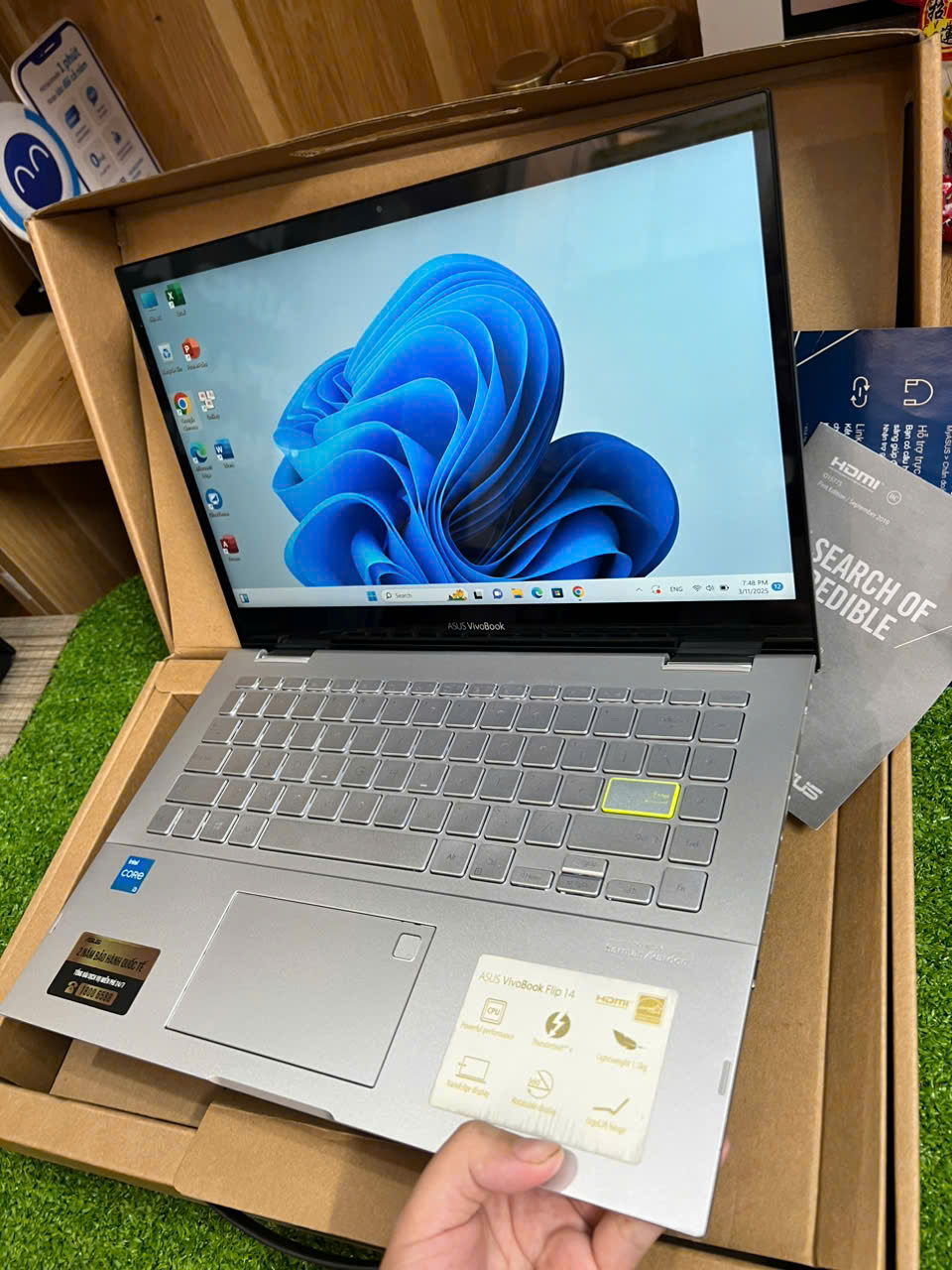 LAPTOP Asus Vivobook Flip TP470EA cảm ứng xoay gập 360• - Hình ảnh 11