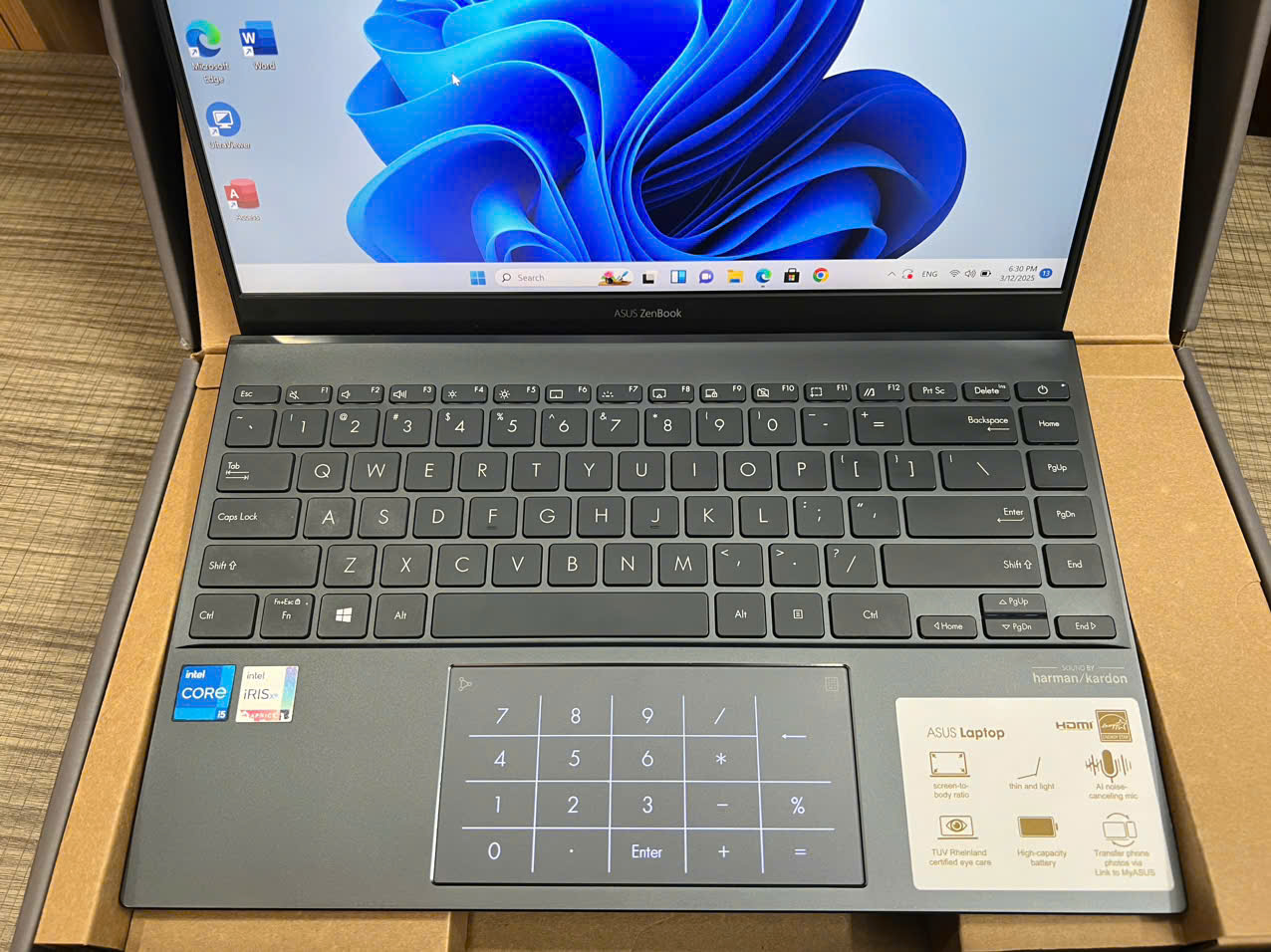 LAPTOP Asus Zenbook UX425EA zin tem hãng, máy đẹp keg - Hình ảnh 9