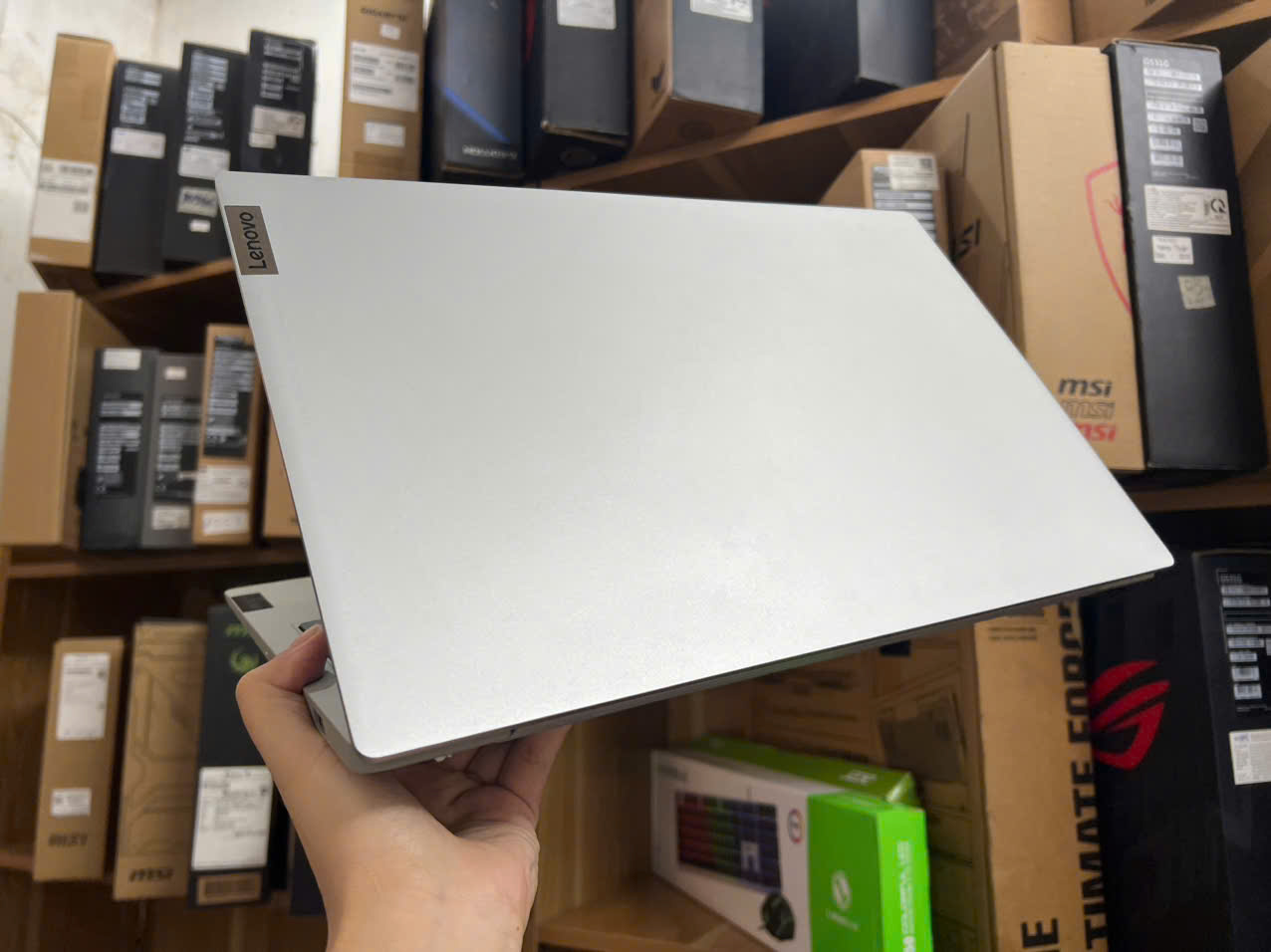 LAPTOP Lenovo ideaPad Slim5-15ITL hàng chính hãng vỏ nhôm bền bỉ dùng siêu thích có card rời hỗ trợ - Hình ảnh 7