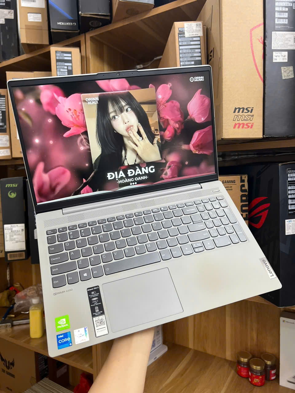 LAPTOP Lenovo ideaPad Slim5-15ITL hàng chính hãng vỏ nhôm bền bỉ dùng siêu thích có card rời hỗ trợ - Hình ảnh 9