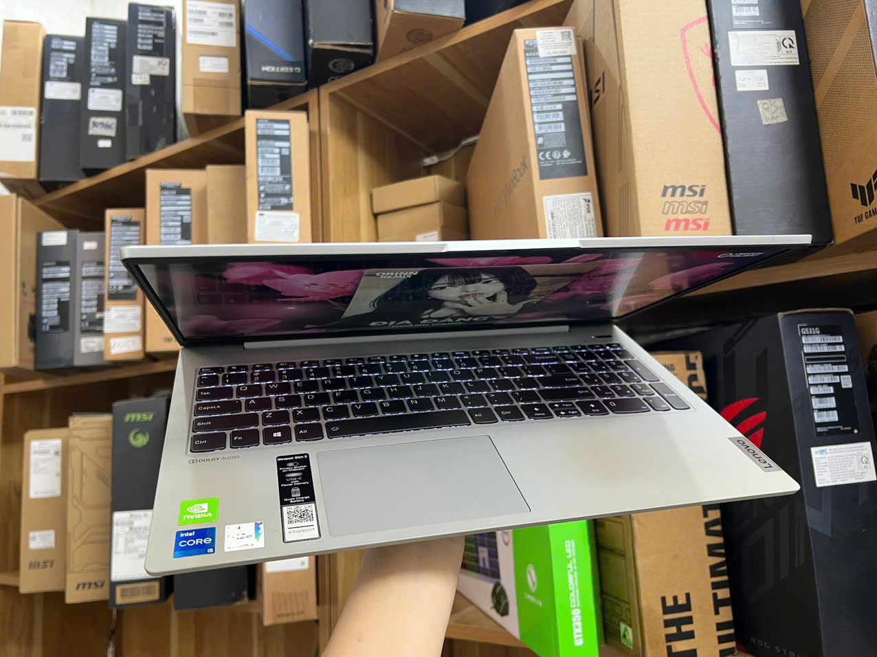 LAPTOP Lenovo ideaPad Slim5-15ITL hàng chính hãng vỏ nhôm bền bỉ dùng siêu thích có card rời hỗ trợ - Hình ảnh 11
