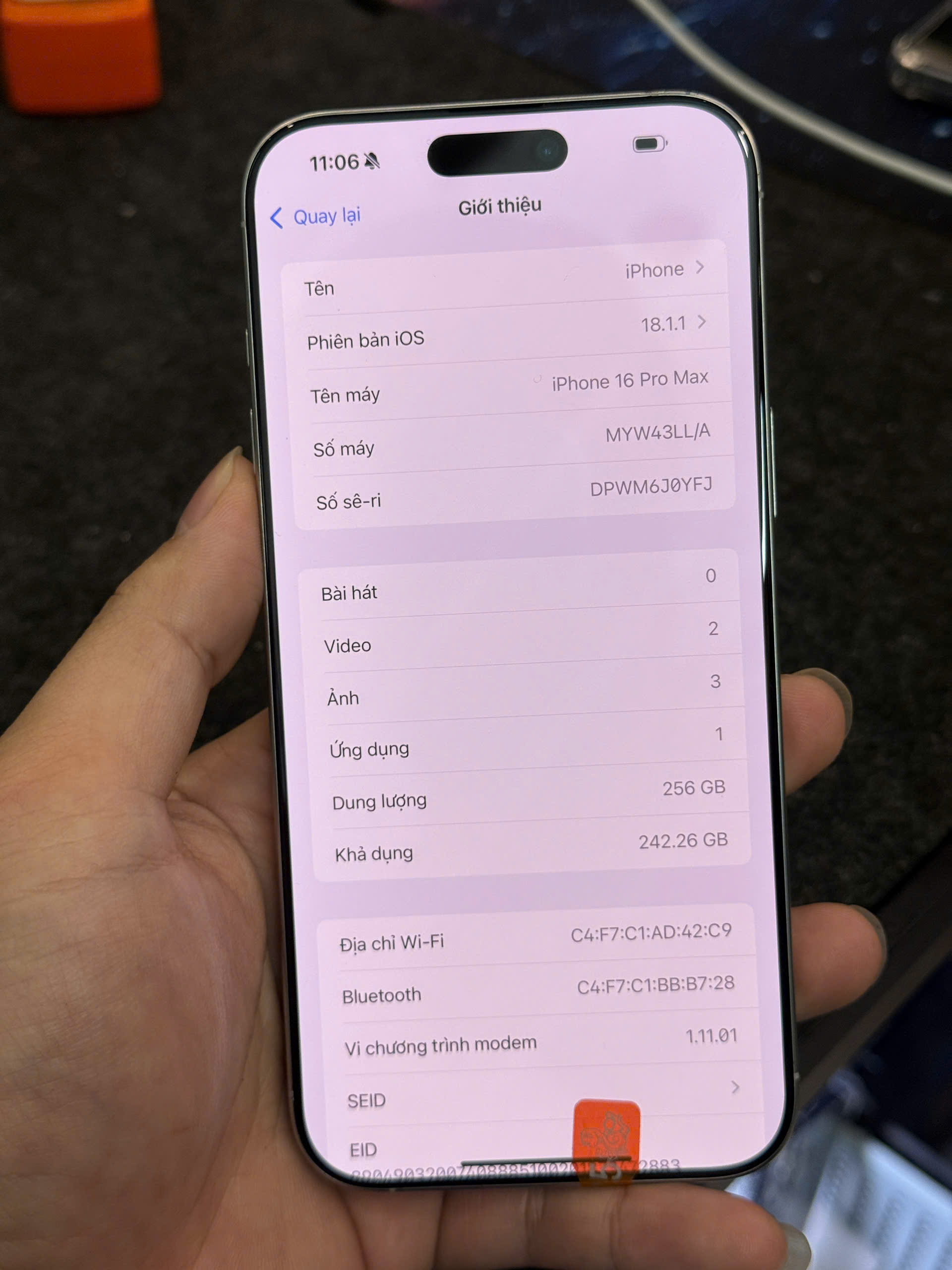 ĐIỆN THOẠI IPHONE 16PRM 256GB - Hình ảnh 2
