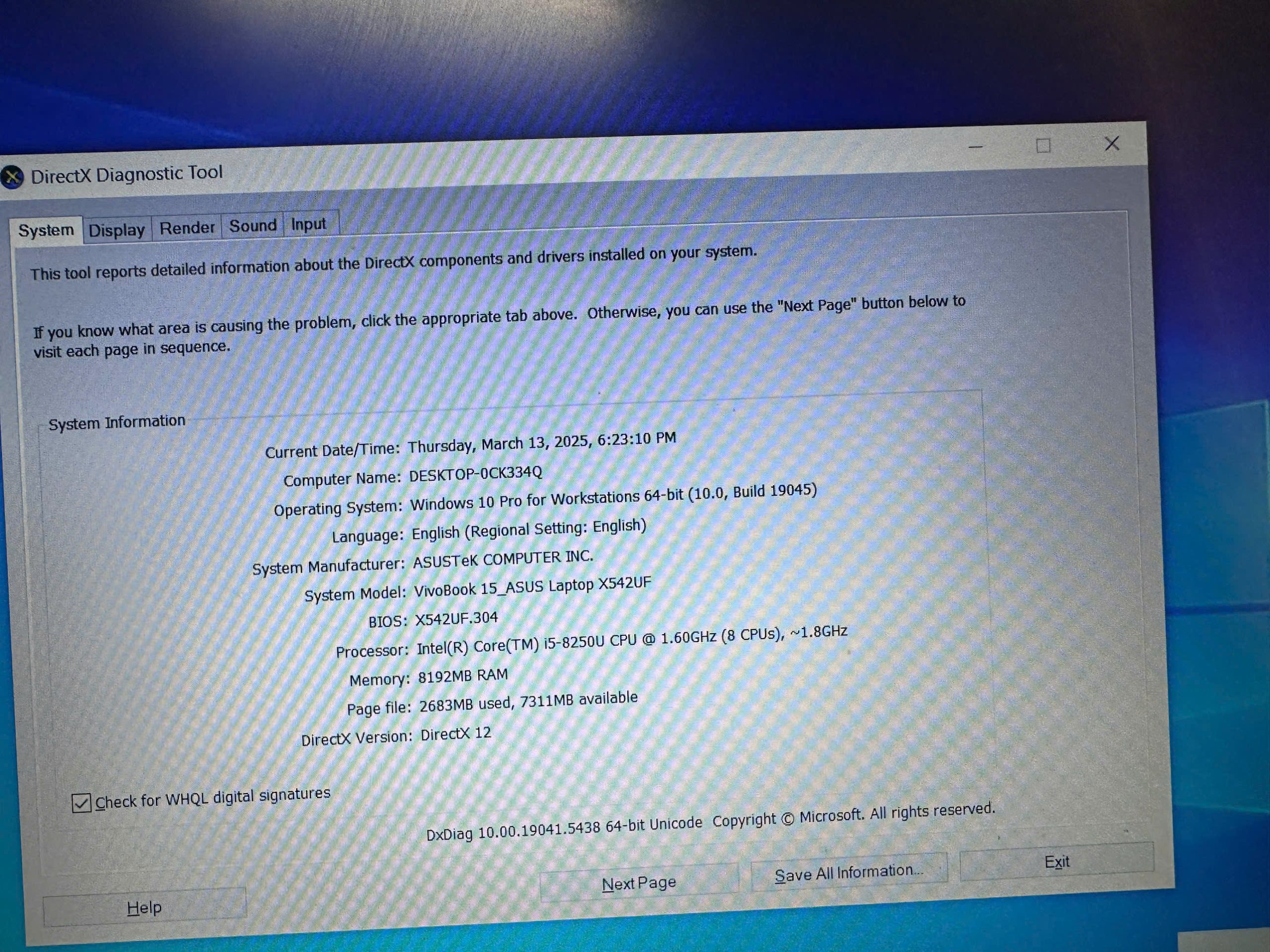 LAPTOP Asus vivobook x542UF - Hình ảnh 2