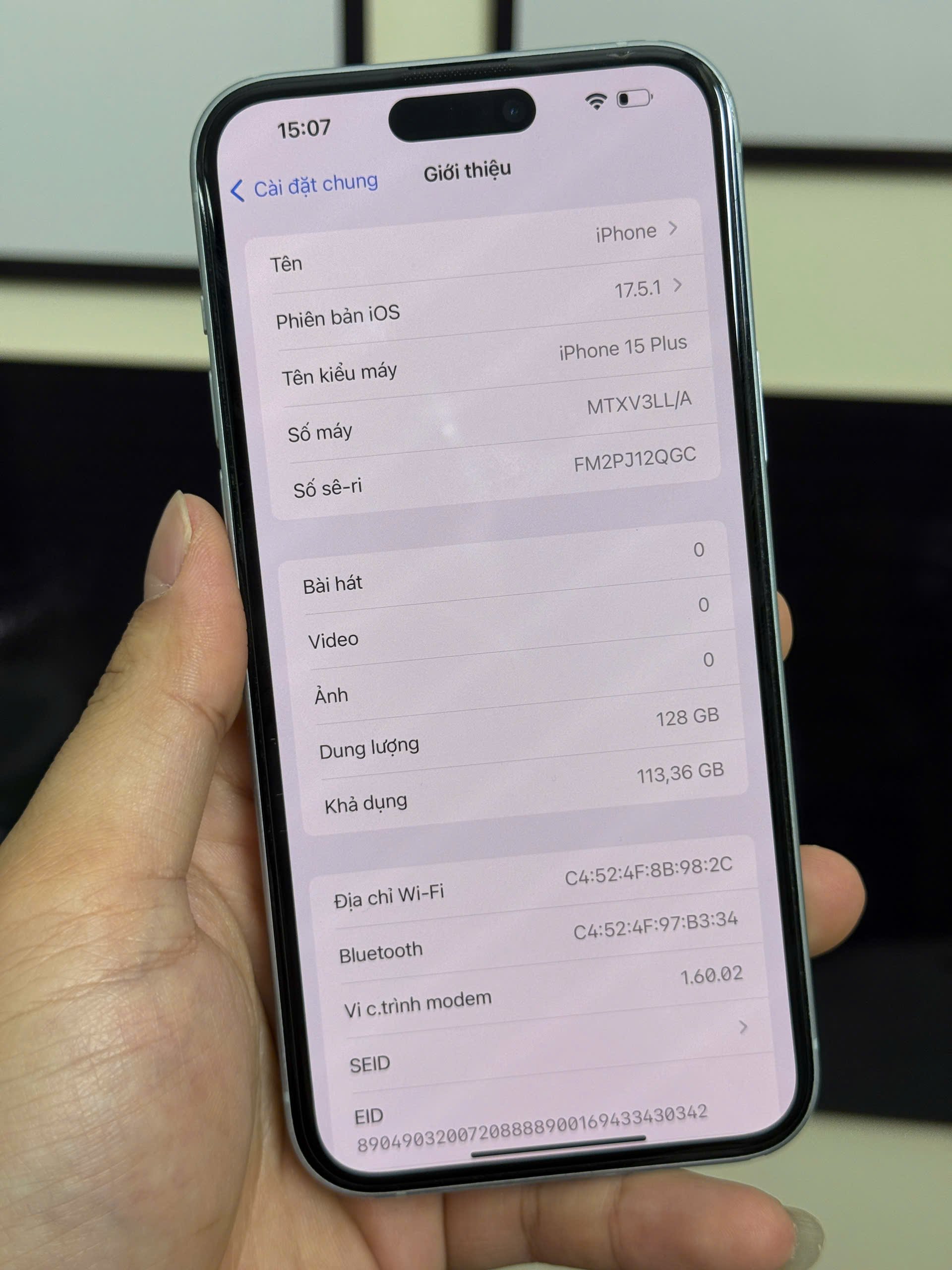 ĐIỆN THOẠI IPHONE 15 plus 128GB - Hình ảnh 3