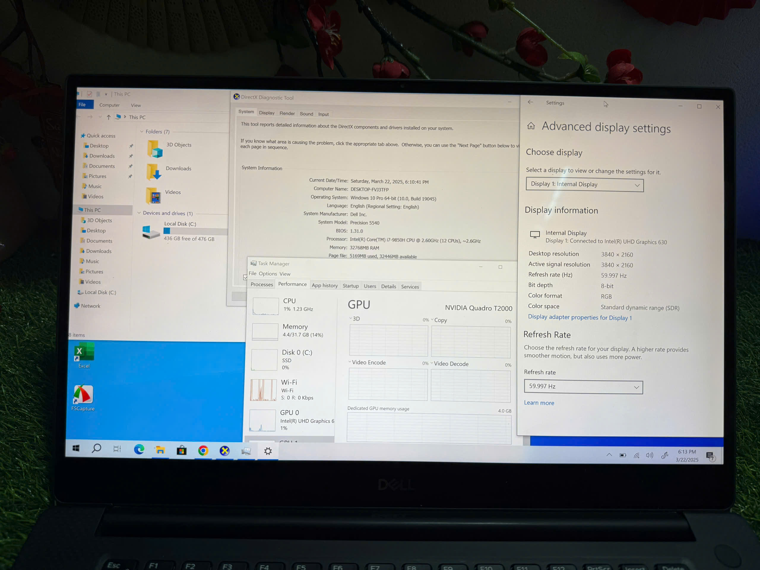 LAPTOP DELL Precision 5540 màn 4K cảm ứng mượt siêu sịn sò - Hình ảnh 3