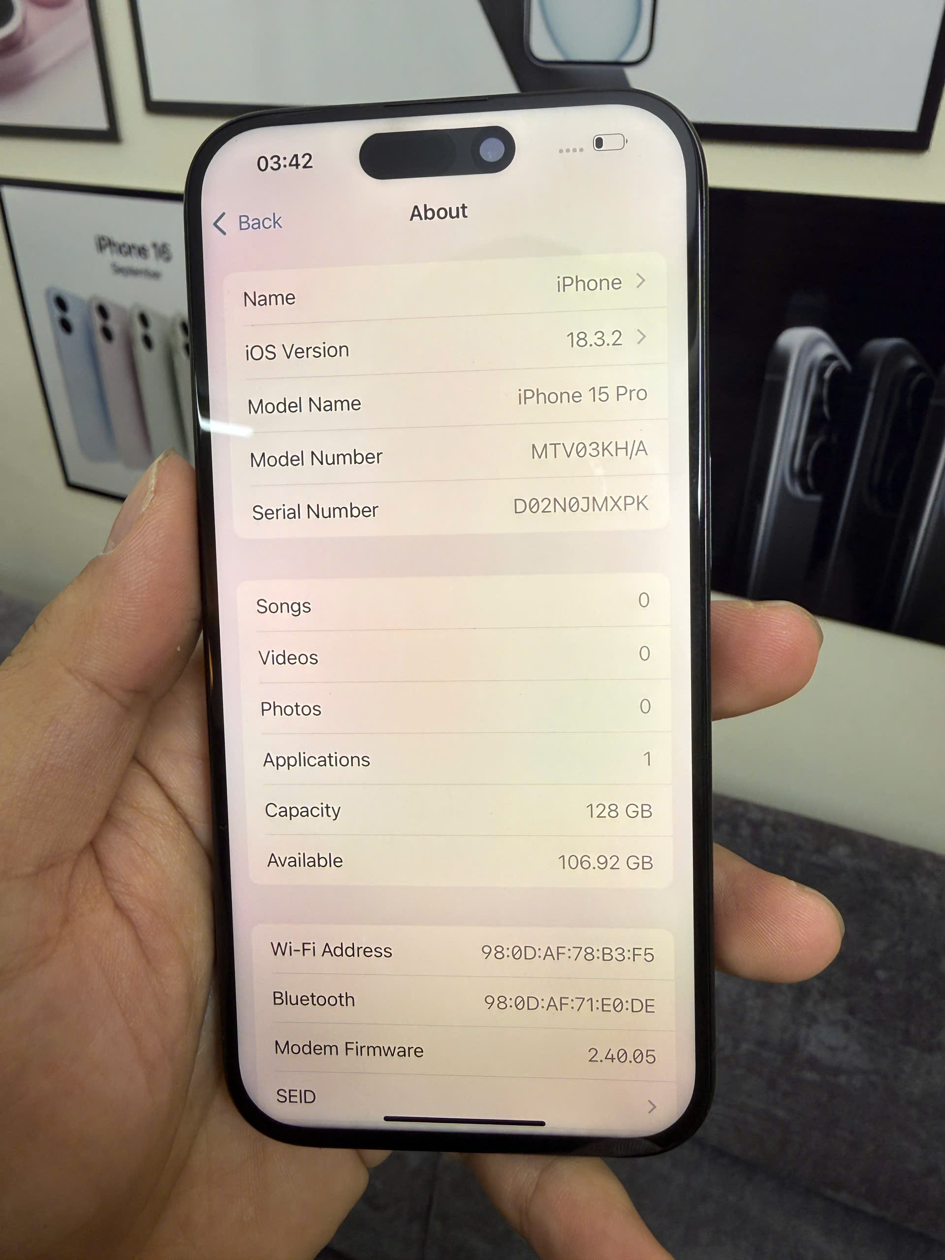 ĐIỆN THOẠI IPHONE 15PRO 128GB - Hình ảnh 3