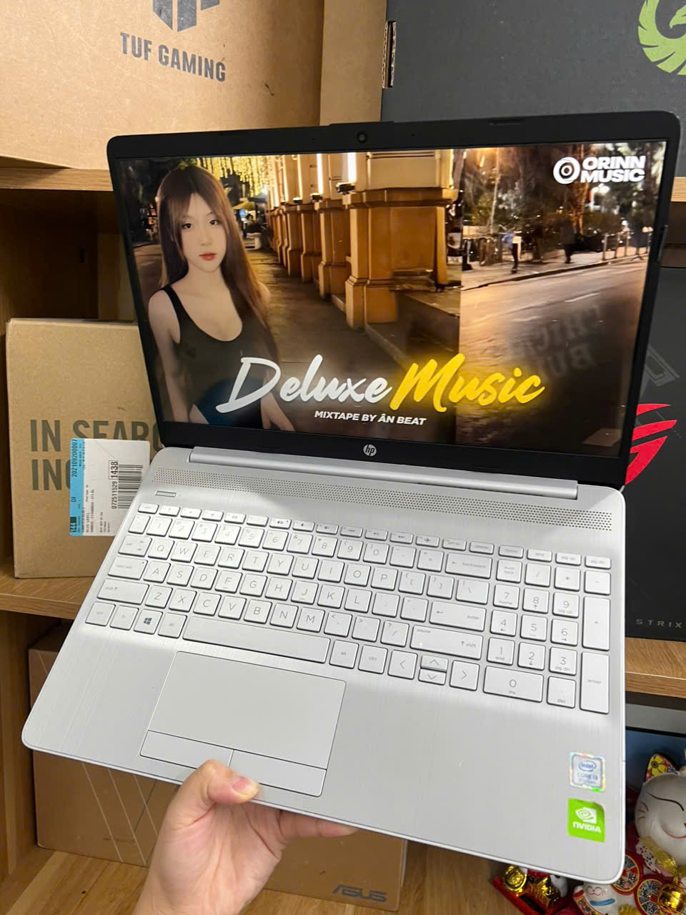 laptop HP 15s-du máy đẹp thời trang card rời chiến game - Hình ảnh 4