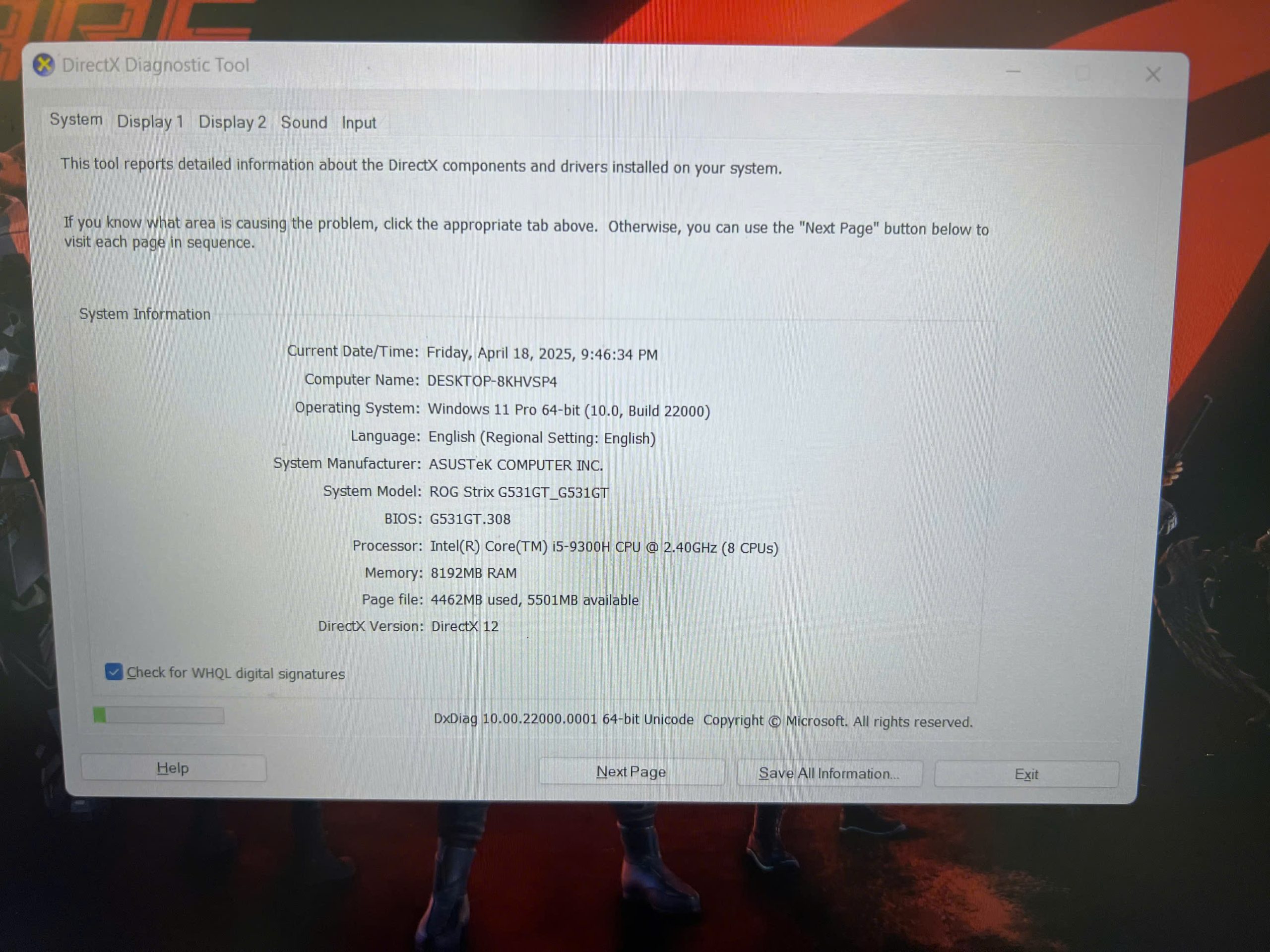 laptop Asus Rog Trix G531GT Gaming ‼️‼️chiến game đồ hoạ ngon đét - Hình ảnh 11
