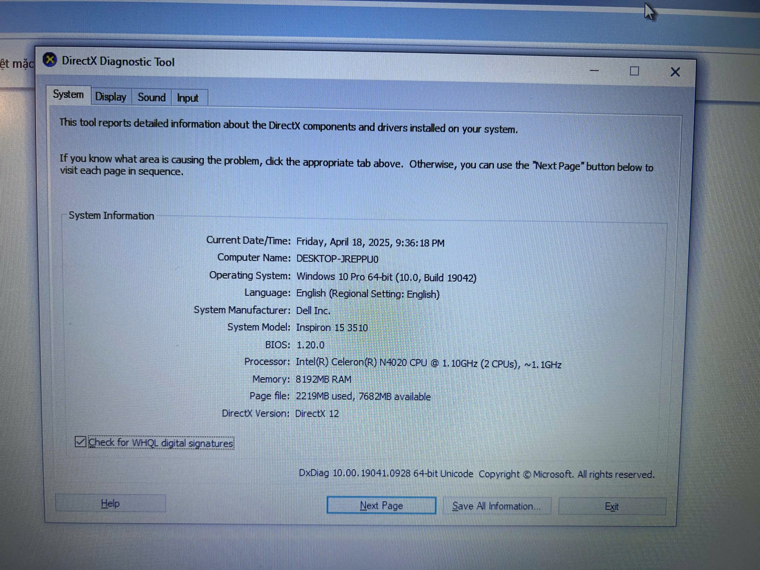 Dell Inspiron 3510 sản phẩm chính hãng, nguyên zin 100% - Hình ảnh 3