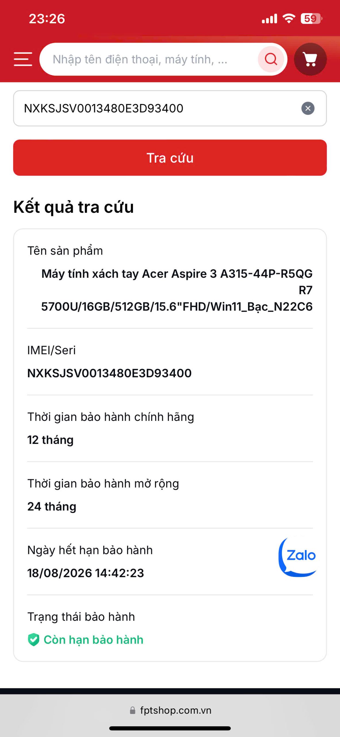 Acer Aspire A315 đời mới đẹp keg,hàng chính hãng còn bảo hành dài tới 18/08/2026 - Hình ảnh 4
