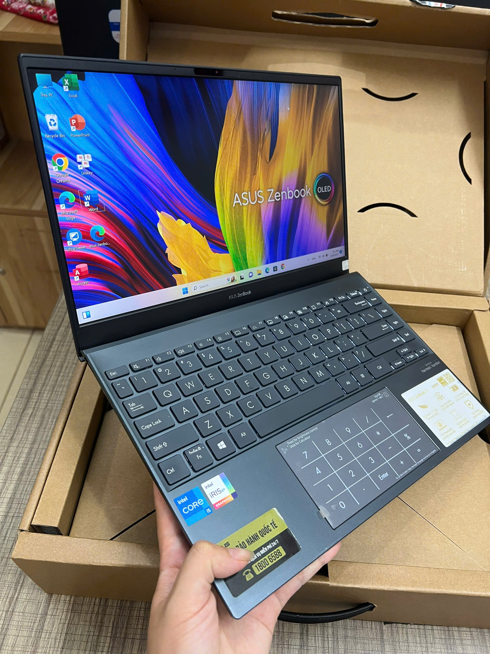 Asus Zenbook UX325EA mỏng nhẹ siêu đẹp vỏ nhôm hàng hãng - Hình ảnh 6