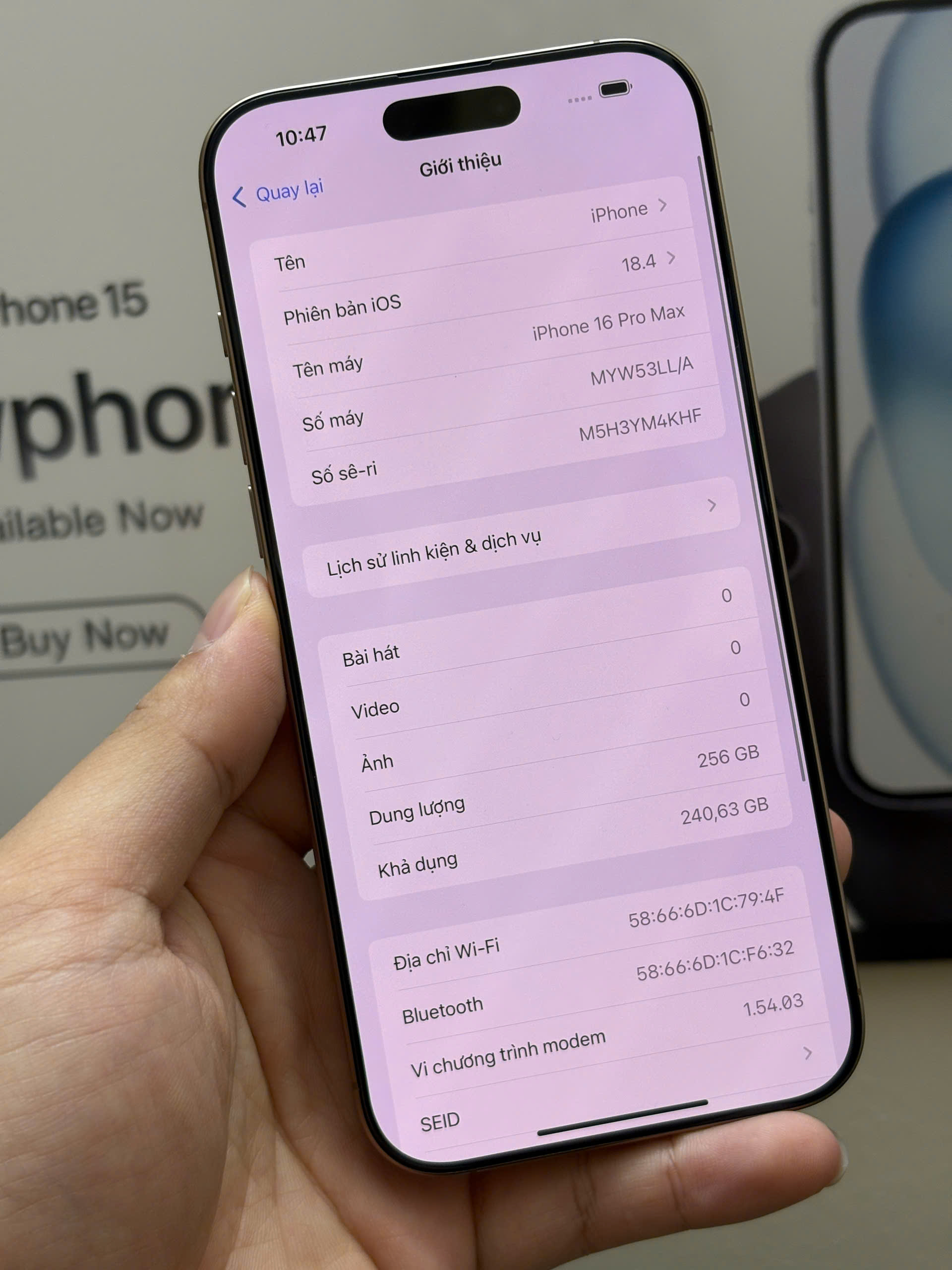 điện thoại iphone 16prm 256gb lock - Hình ảnh 5