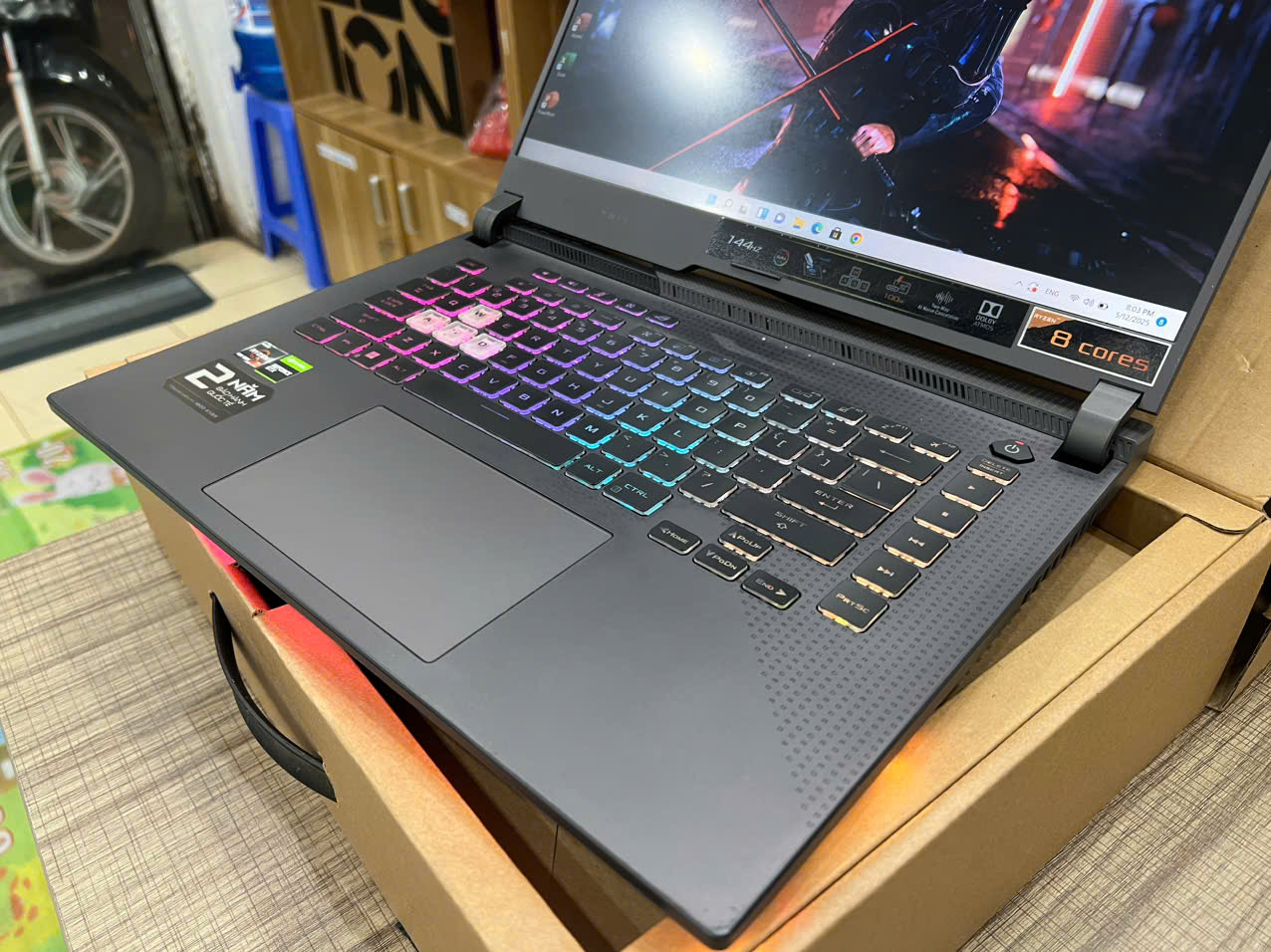 laptop Asus Rog Trix G513IH Gaming ‼️‼️chiến game đồ hoạ ngon đét - Hình ảnh 3
