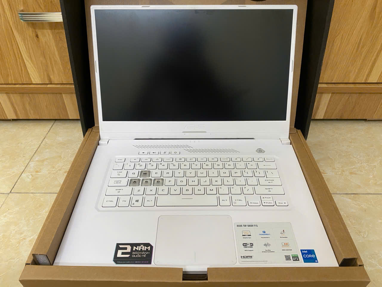 laptop ASUS TUF Dash F15 FX516PC Gaming, đời cao, máy trắng như ngọc trinh - Hình ảnh 2