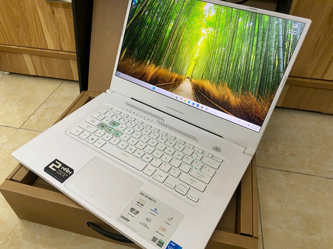 laptop ASUS TUF Dash F15 FX516PC Gaming, đời cao, máy trắng như ngọc trinh - Hình ảnh 3