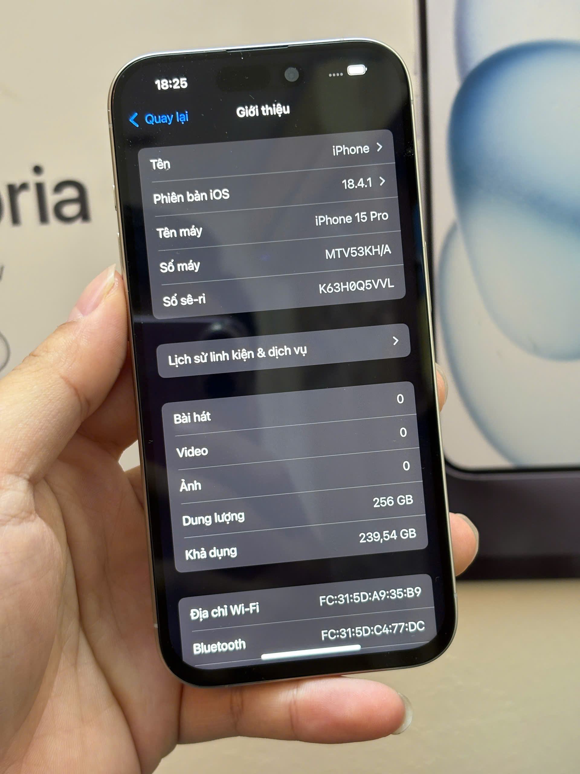 điện thoại iphone 15 PRO 256GB - Hình ảnh 5