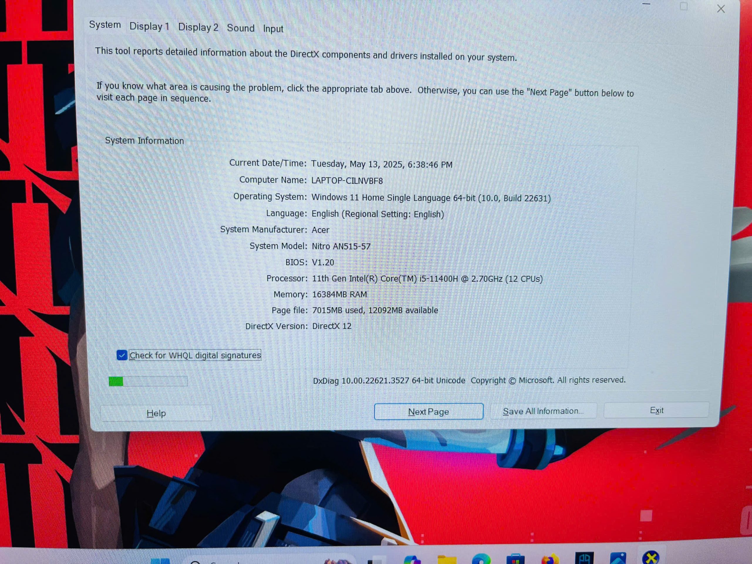con máy chơi game hàng quốc dân Acer Nitro AN515-57 hàng chính hãng - Hình ảnh 8