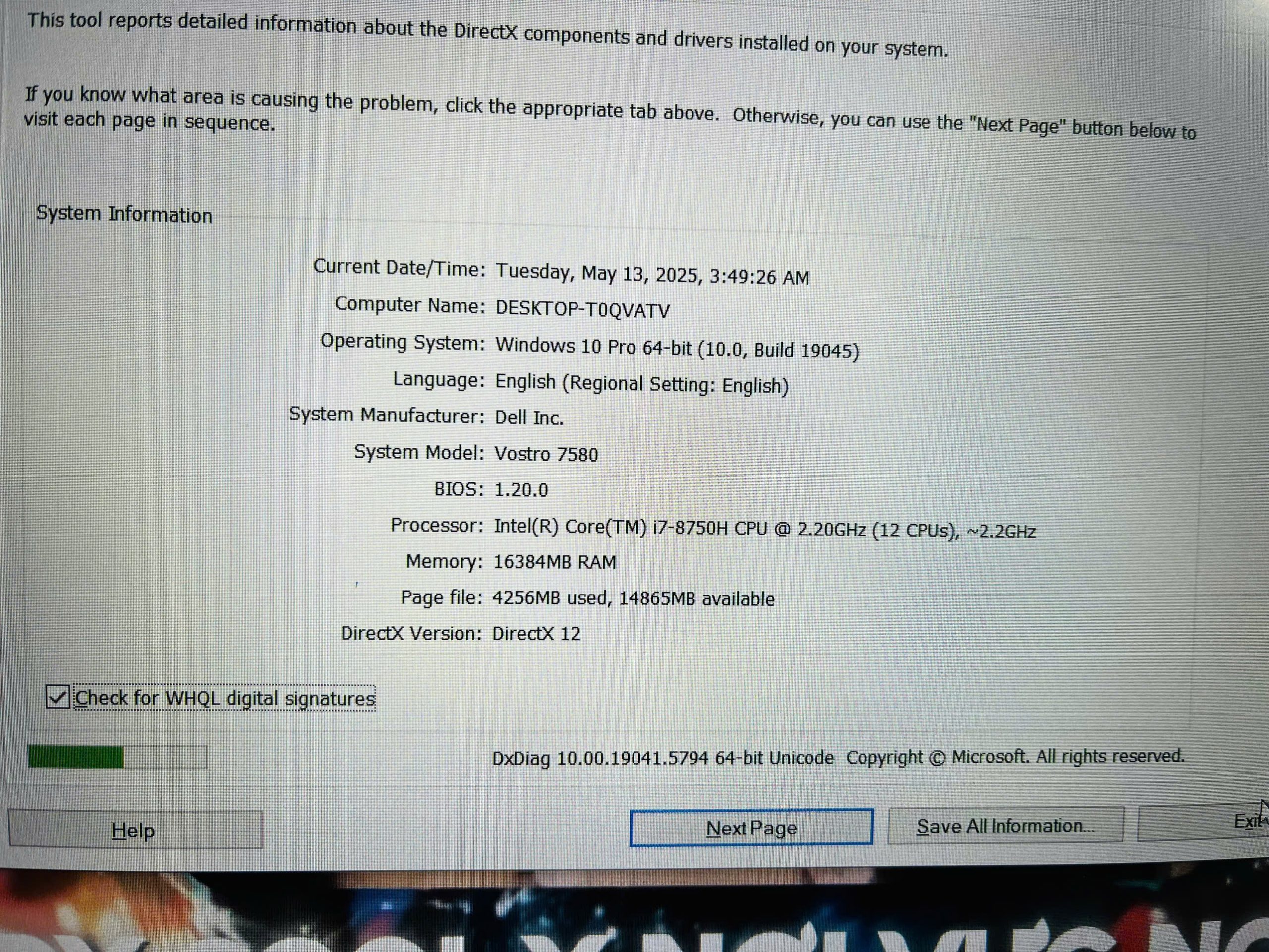 Dell Inc Vostro 7580 - Hình ảnh 2