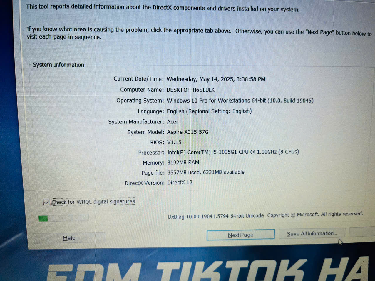 laptop Acer Aspire A315-57G - Hình ảnh 5
