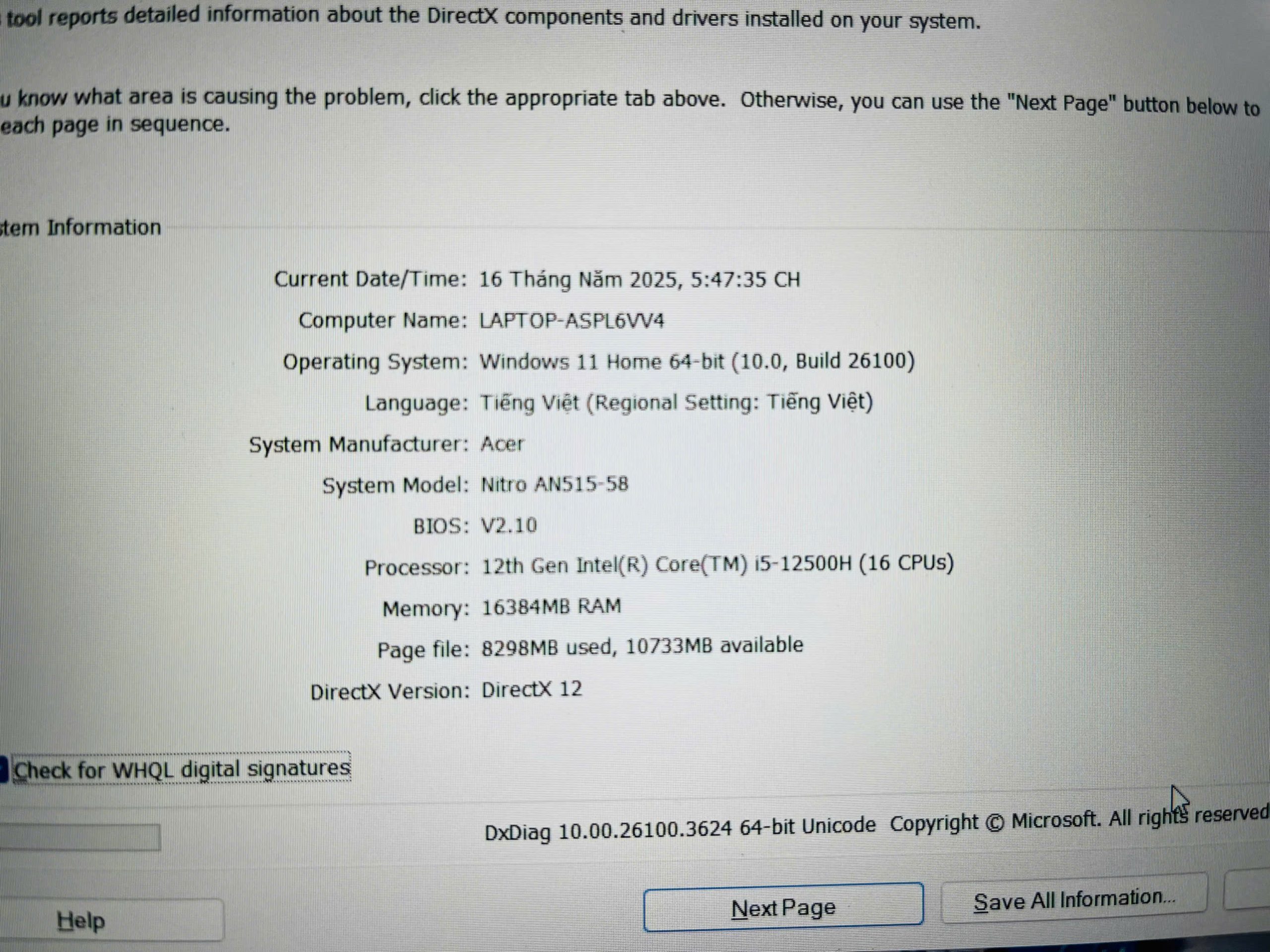 Acer Nitro 5 TIGER AN515-58 GAMING tuyệt đỉnh - Hình ảnh 13