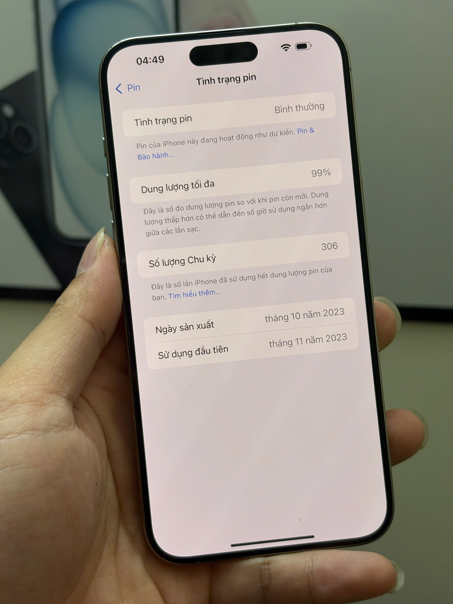 điện thoại iphone 15 prm 256gb - Hình ảnh 4