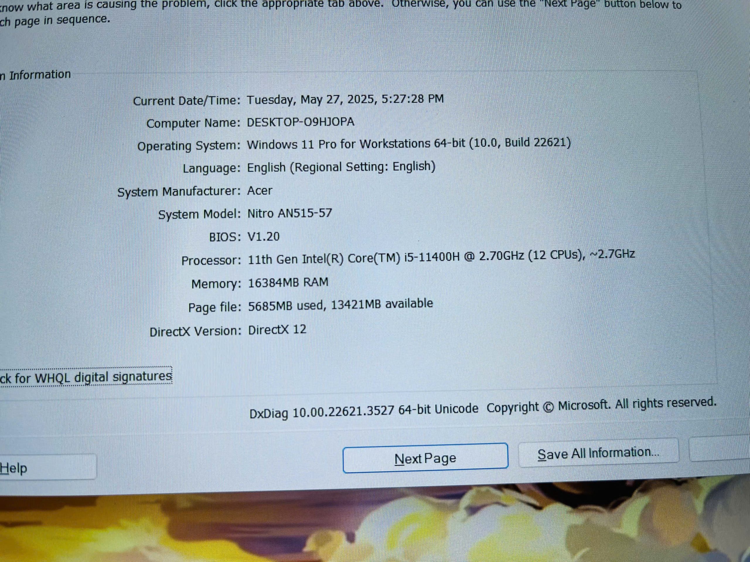 Acer Nitro AN515-57 hàng chính hãng - Hình ảnh 12