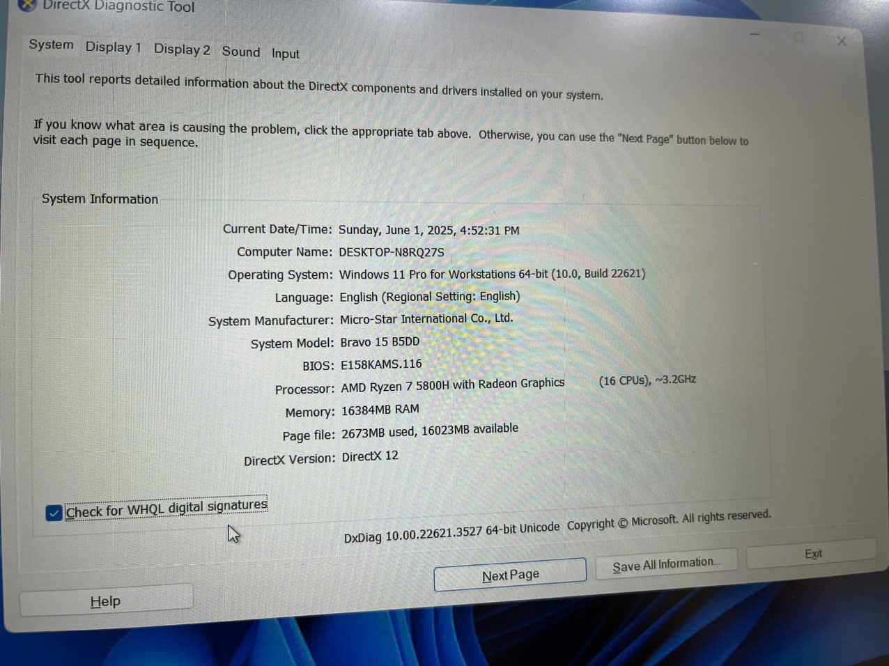 MSI Bravo 15 B5DD Gaming - Hình ảnh 13