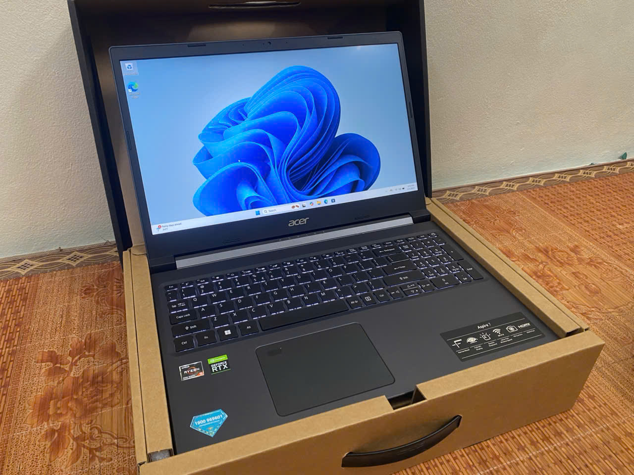 LAPTOP Acer Aspire A715-43G Quốc dân AMD Ryzen 5 5625U - Hình ảnh 2