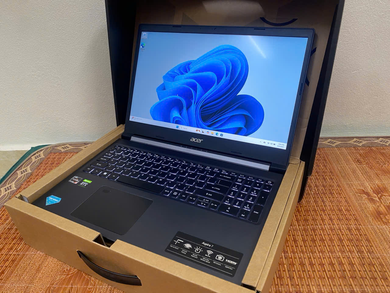 LAPTOP Acer Aspire A715-43G Quốc dân AMD Ryzen 5 5625U - Hình ảnh 7