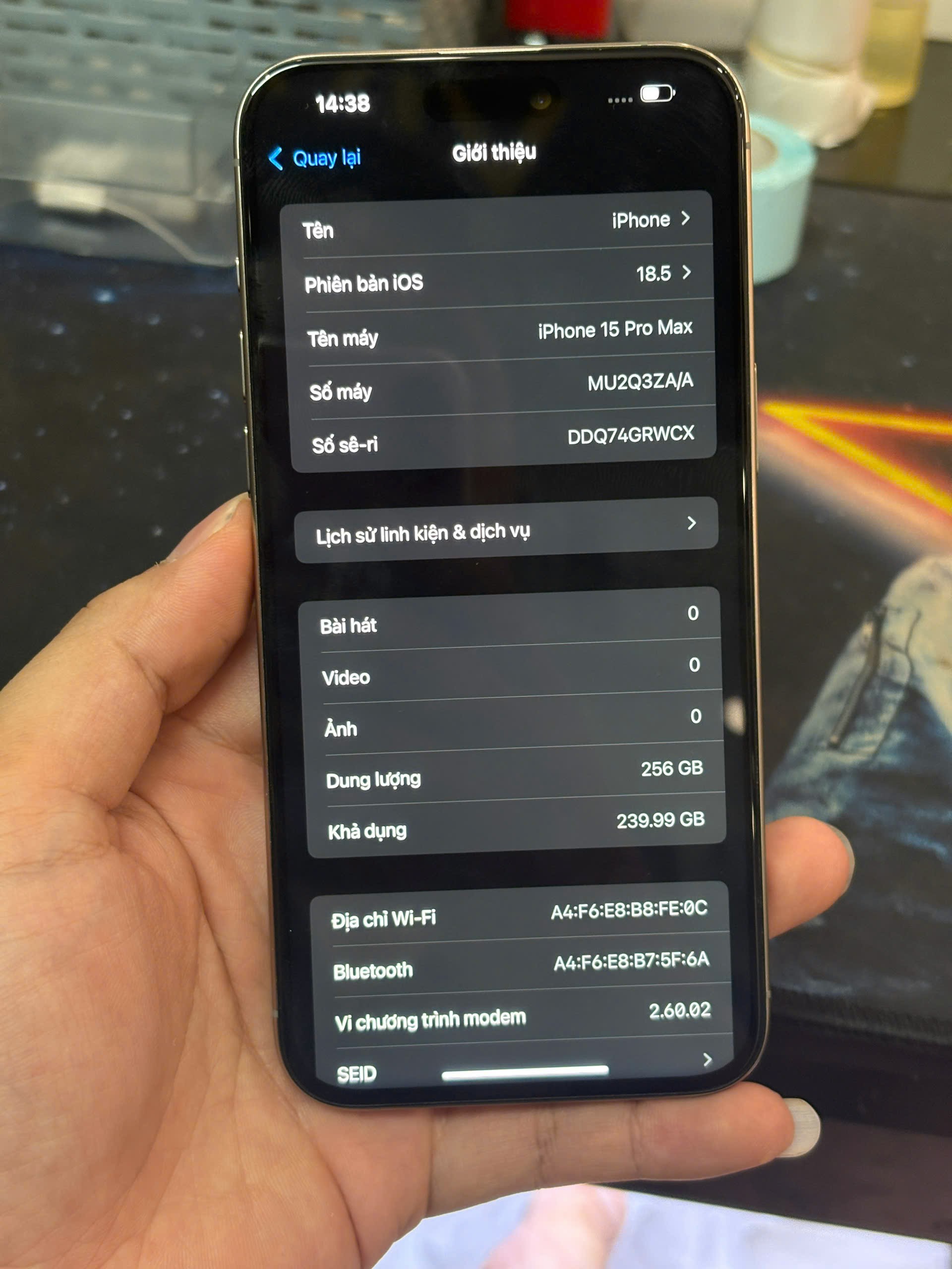 điện thoại iphone 15 prm 256gb - Hình ảnh 2