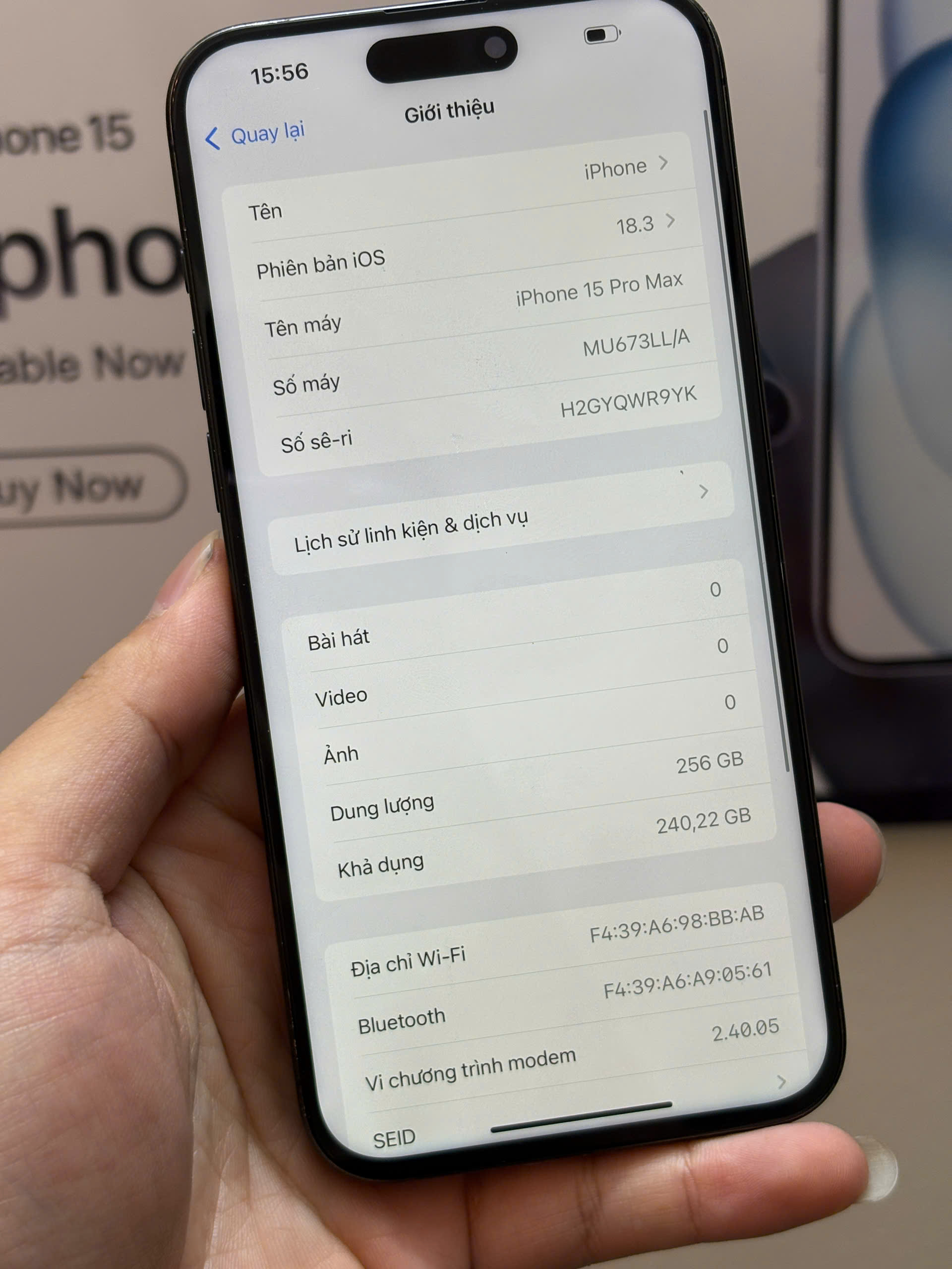15 PRM 256GB - Hình ảnh 6