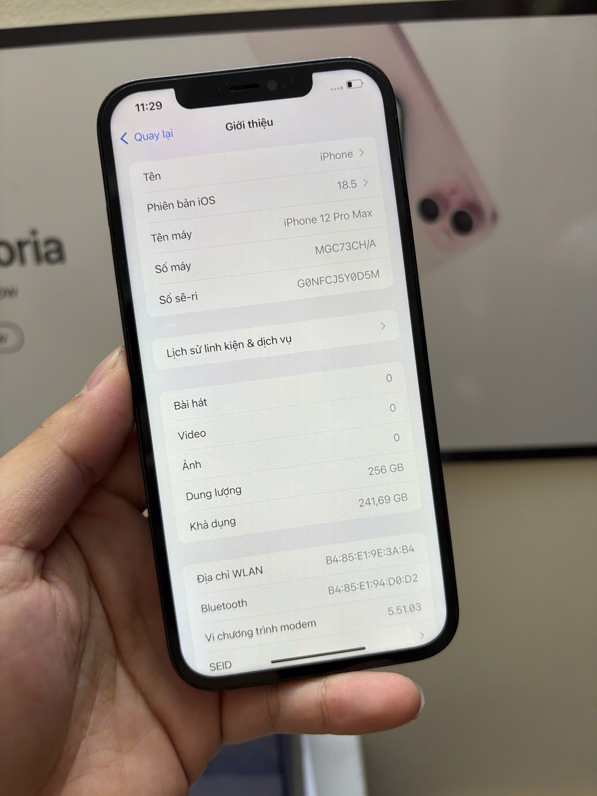 12 PRM 256GB thay màn - Hình ảnh 3