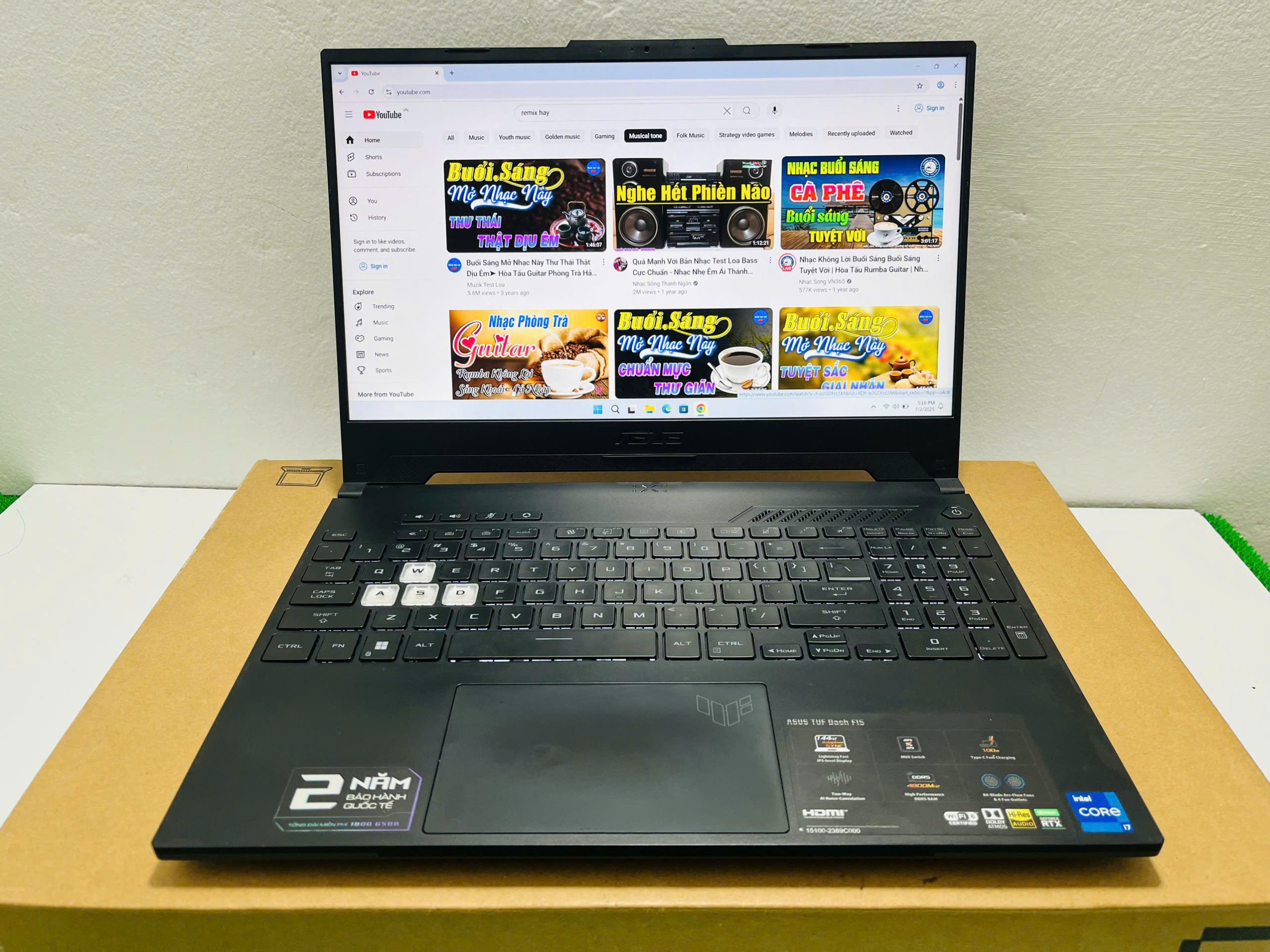Asus tuf Dash F15 Fx517ZR Gaming - Hình ảnh 2