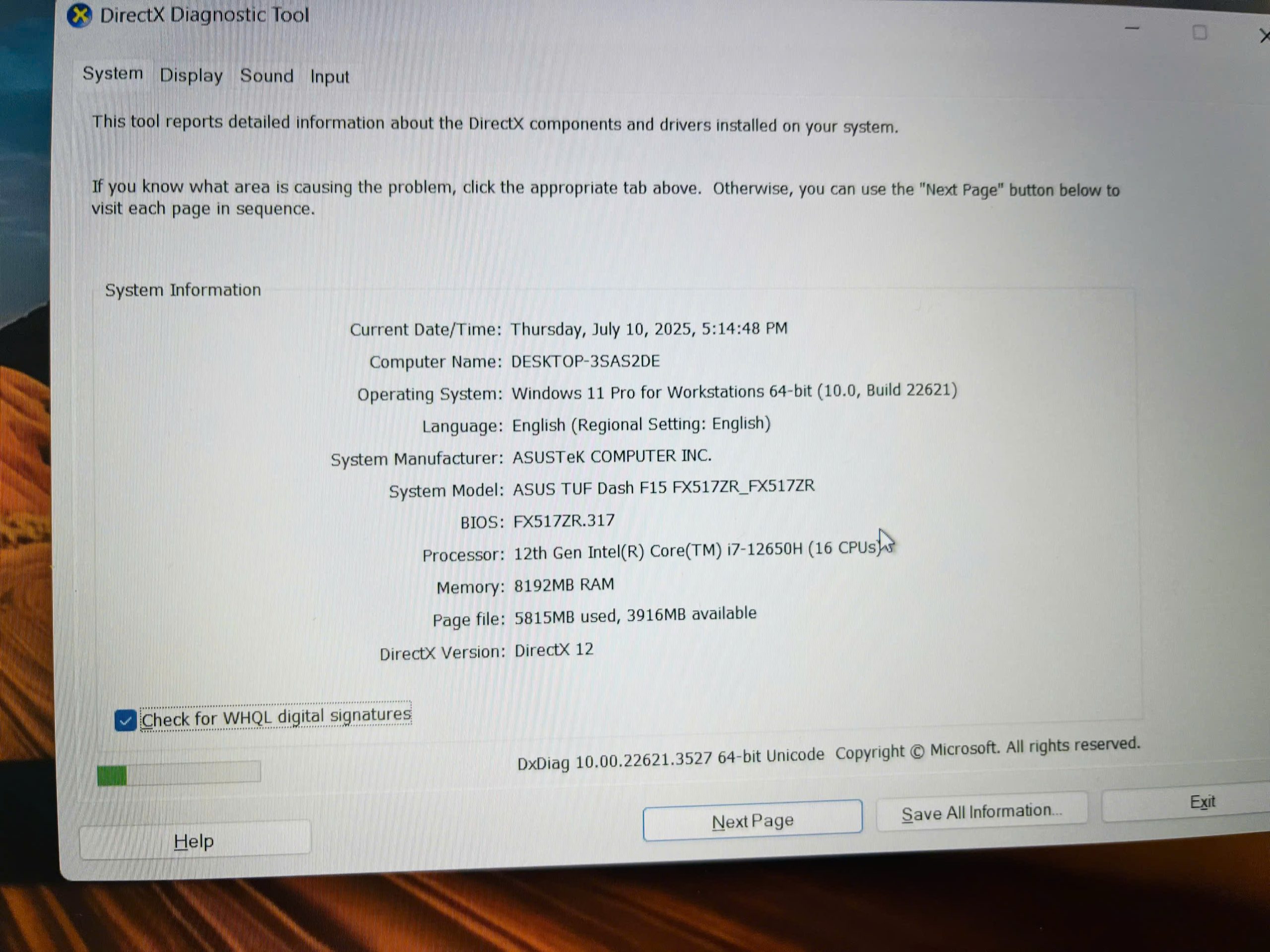 Asus tuf Dash F15 Fx517ZR Gaming - Hình ảnh 10
