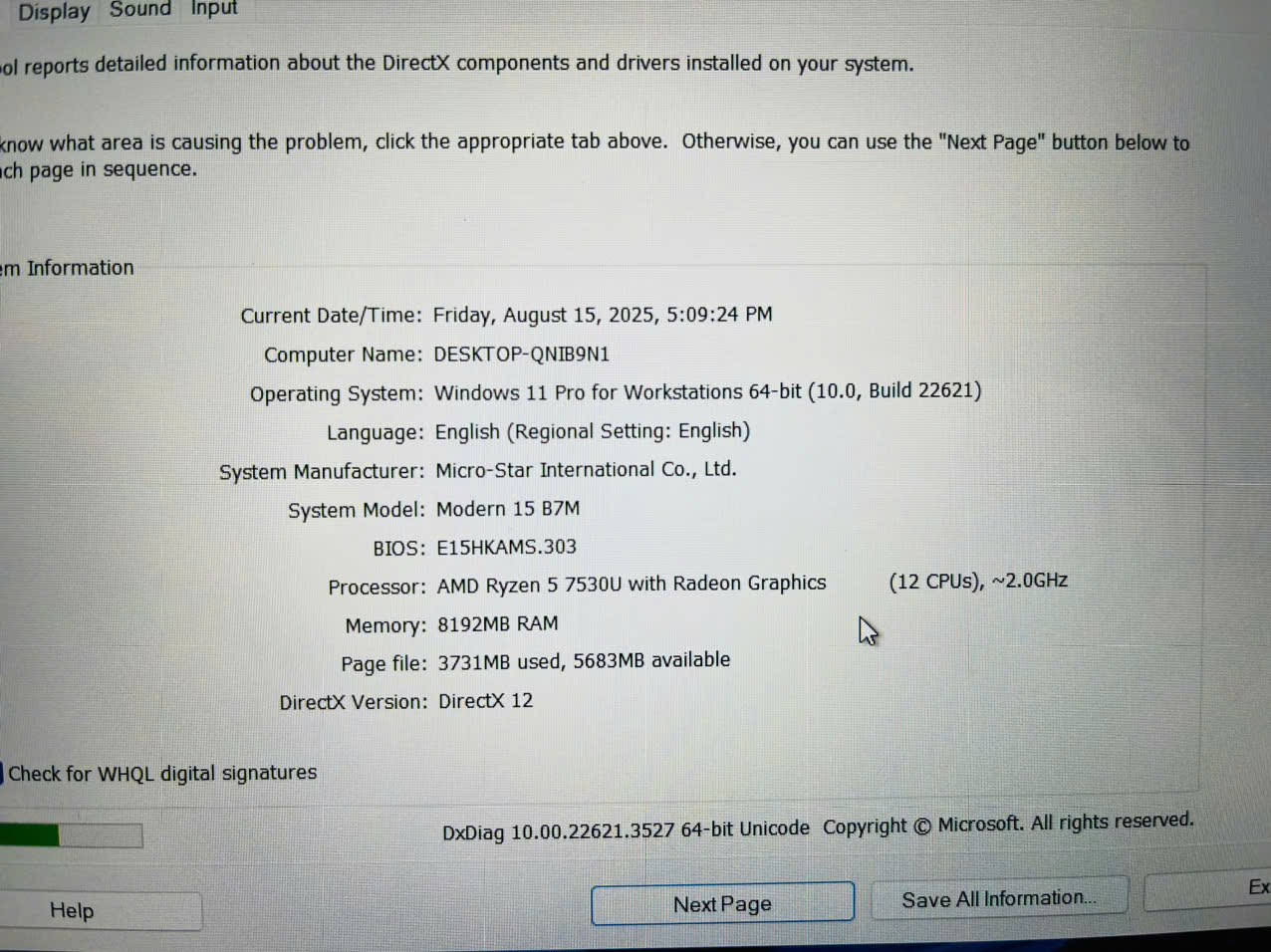 MSI Modern 15 B7M - Hình ảnh 8