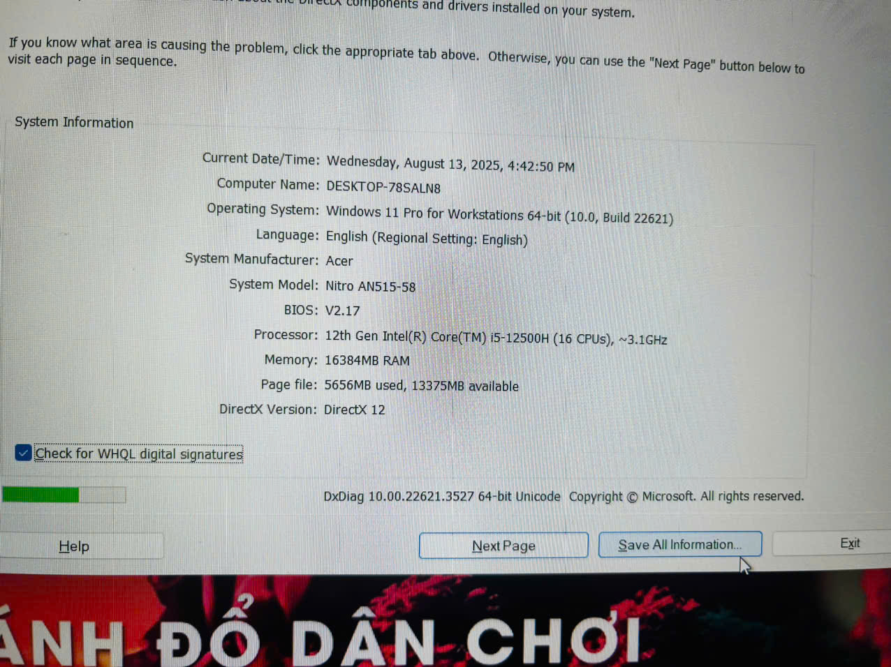 Acer Nitro 5 TIGER AN515-58 GAMING tuyệt đỉnh - Hình ảnh 10