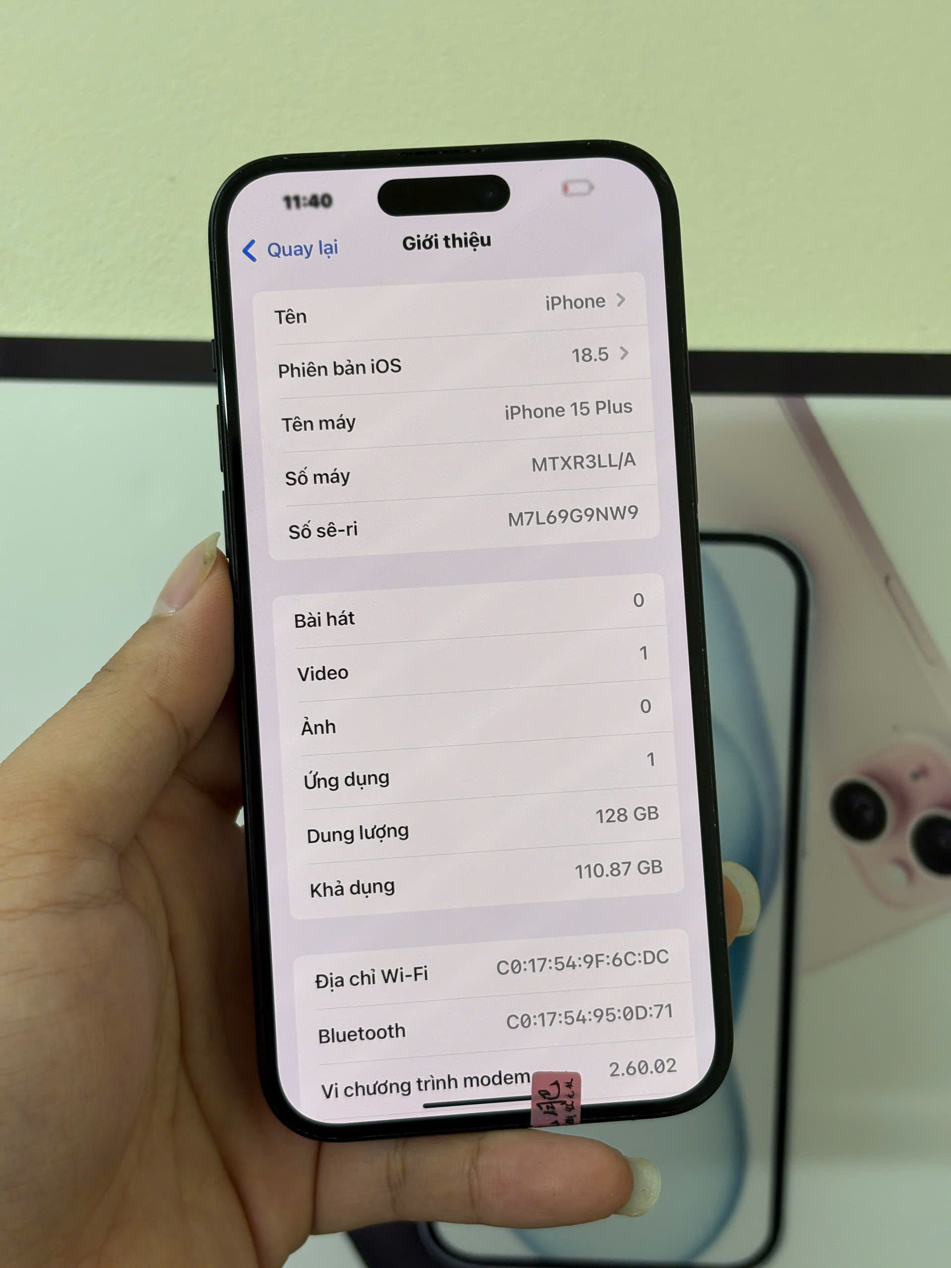 15 plus 128GB - Hình ảnh 5