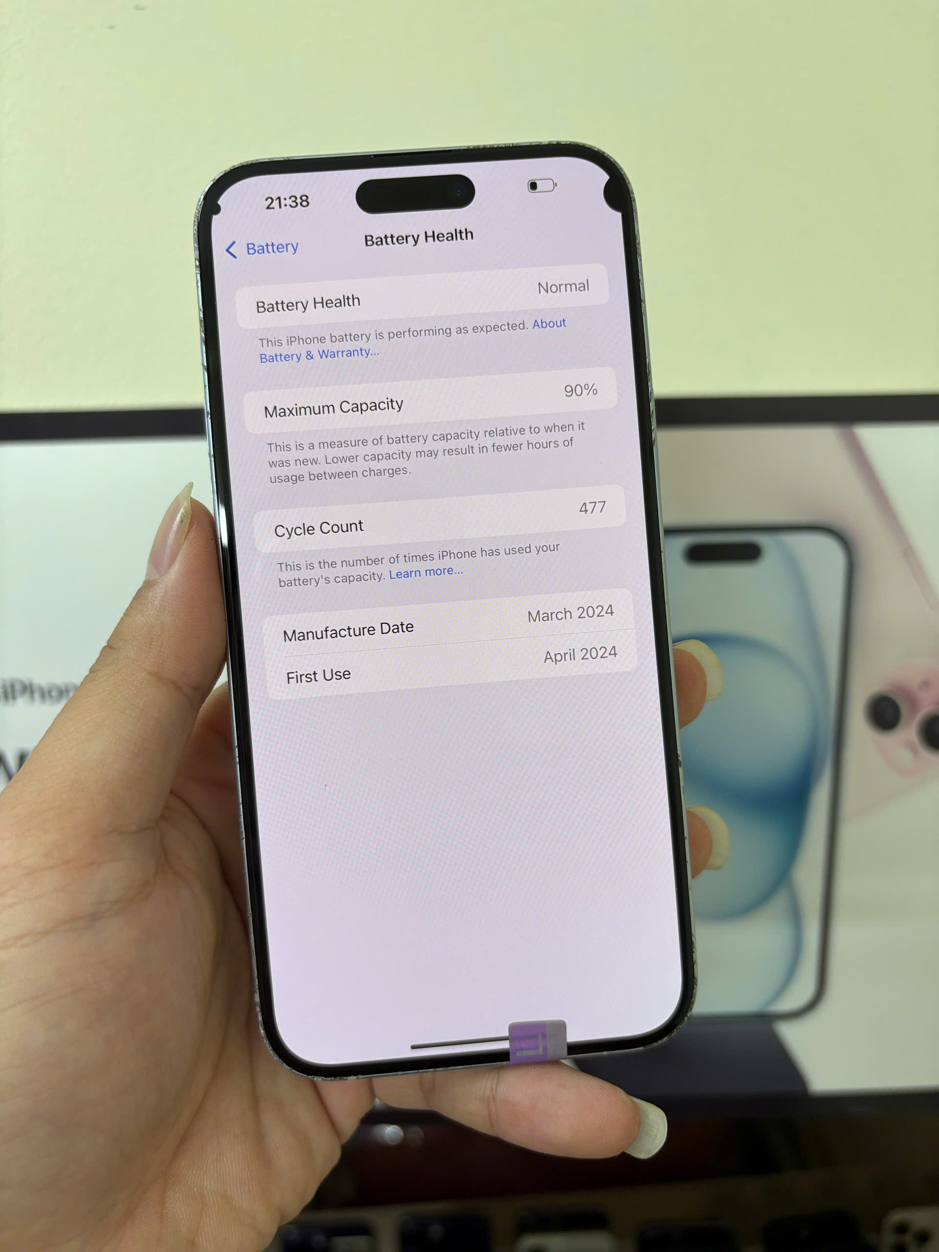 15 plus 128GB - Hình ảnh 5
