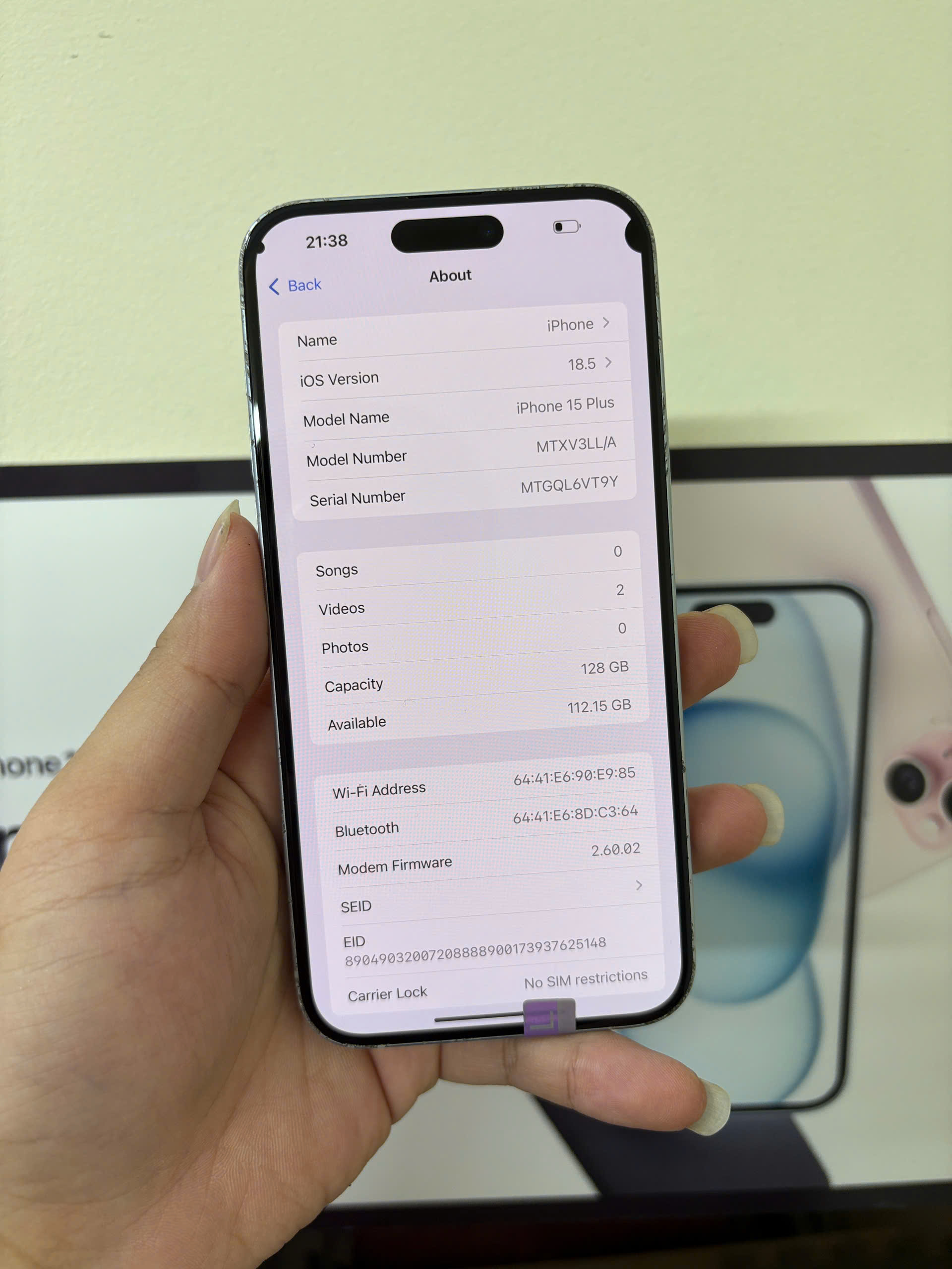15 plus 128GB - Hình ảnh 6