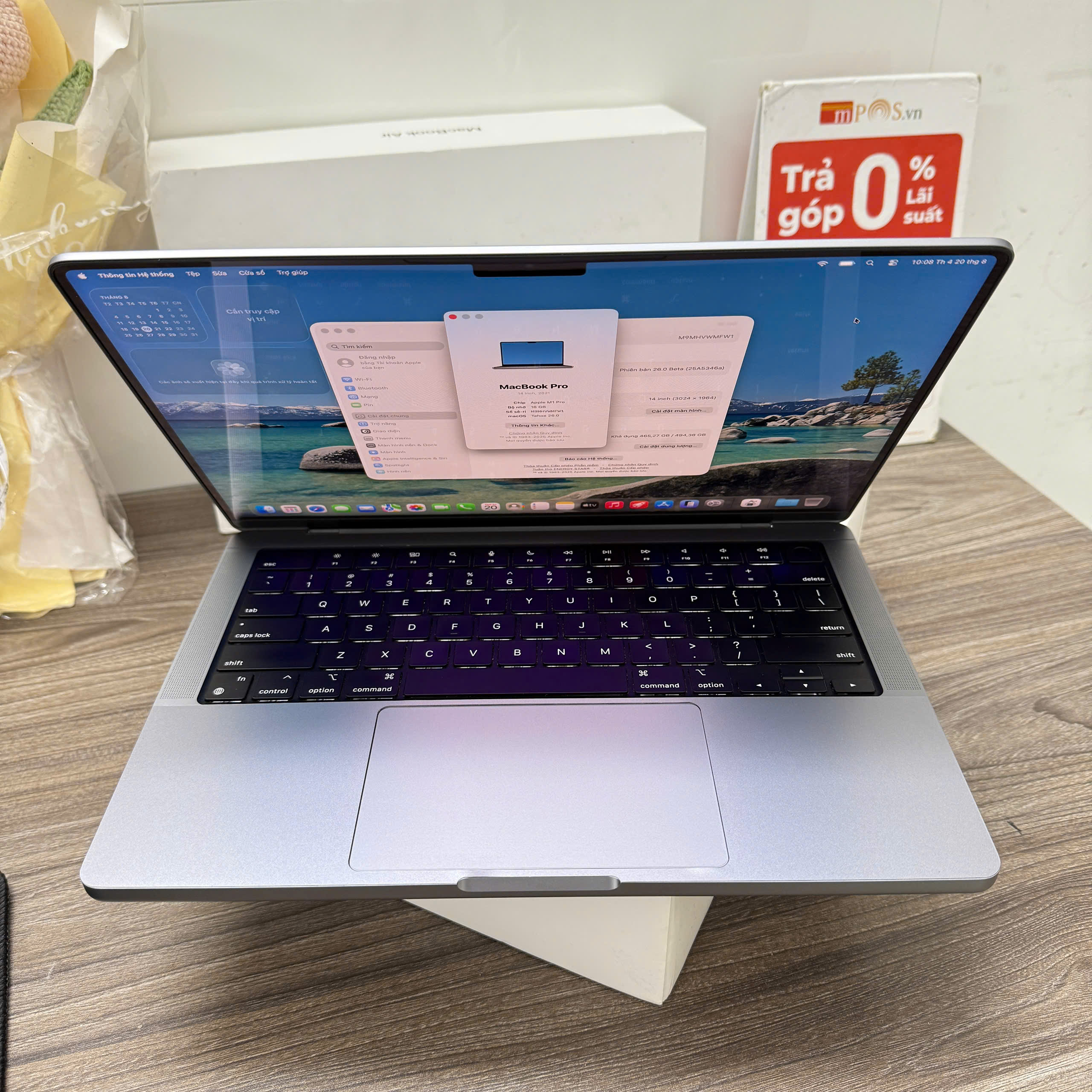 MACBOOK PRO 14in 2021 GRAY sang chảnh còn bảo hành chính hãng 21/03/2026⭐️⭐️⭐️ - Hình ảnh 2
